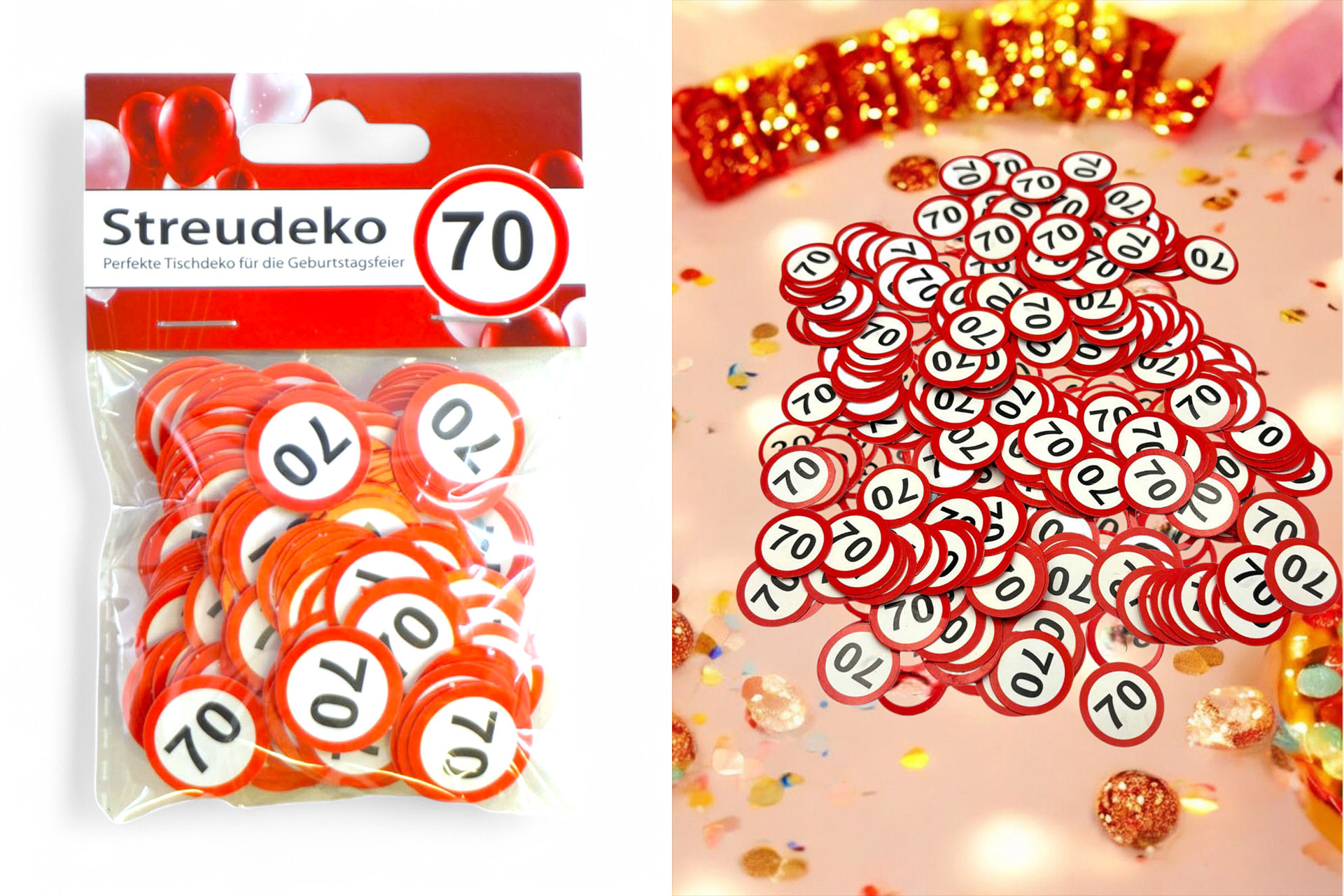 Jubiläums Sortiment Refill für Display Streudeko "70"