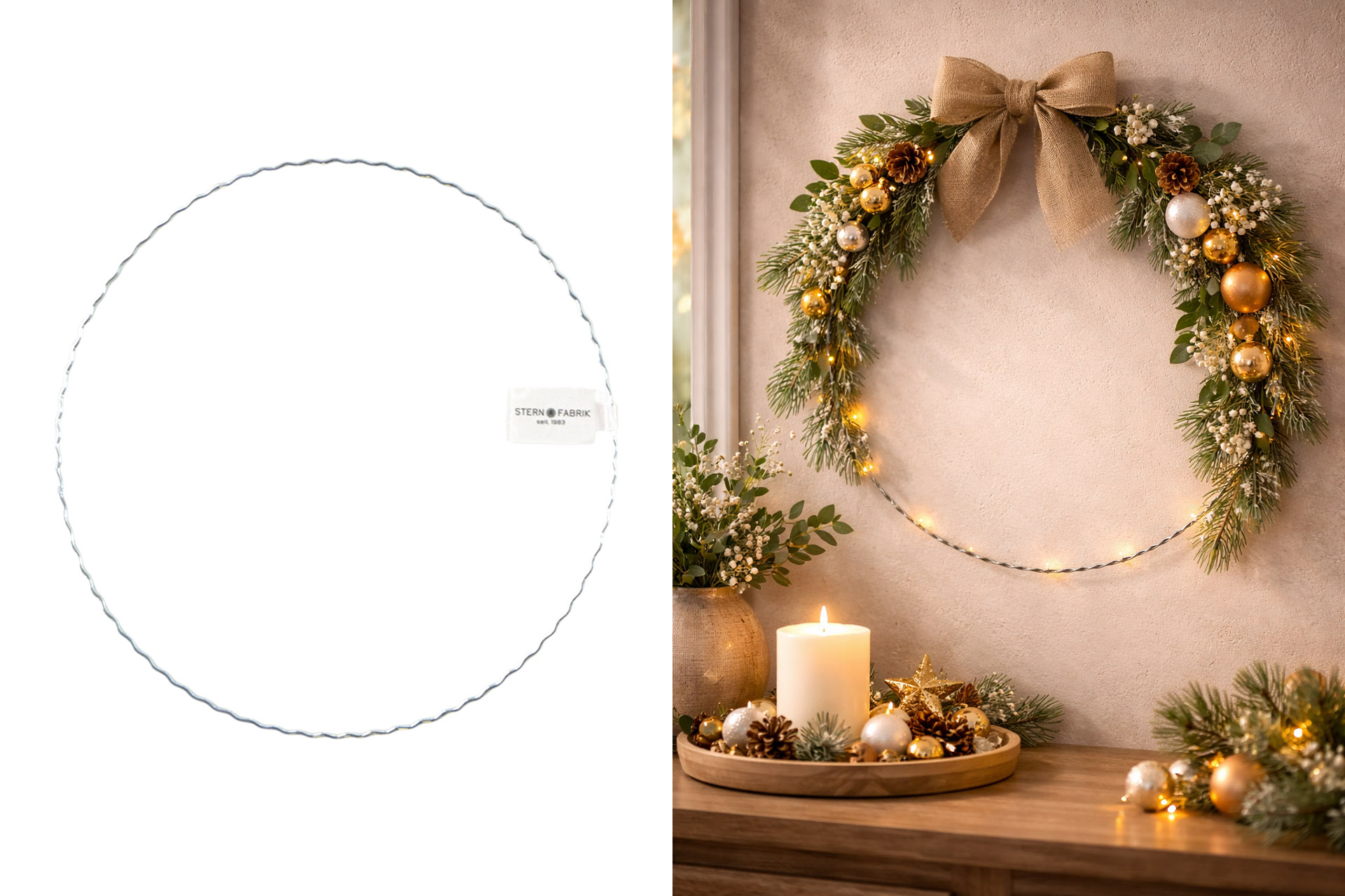 Wellenring, 20cm, silber