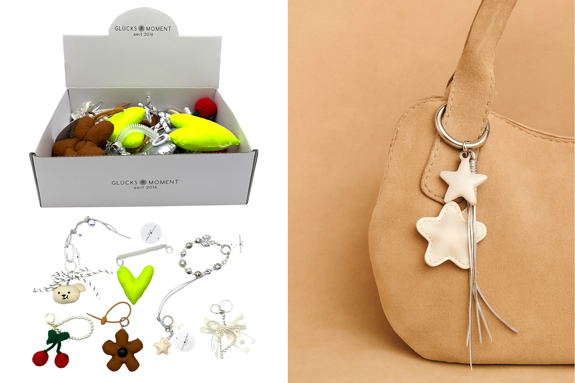 Taschenanhänger "Sunrise" 8 Designs, im Display