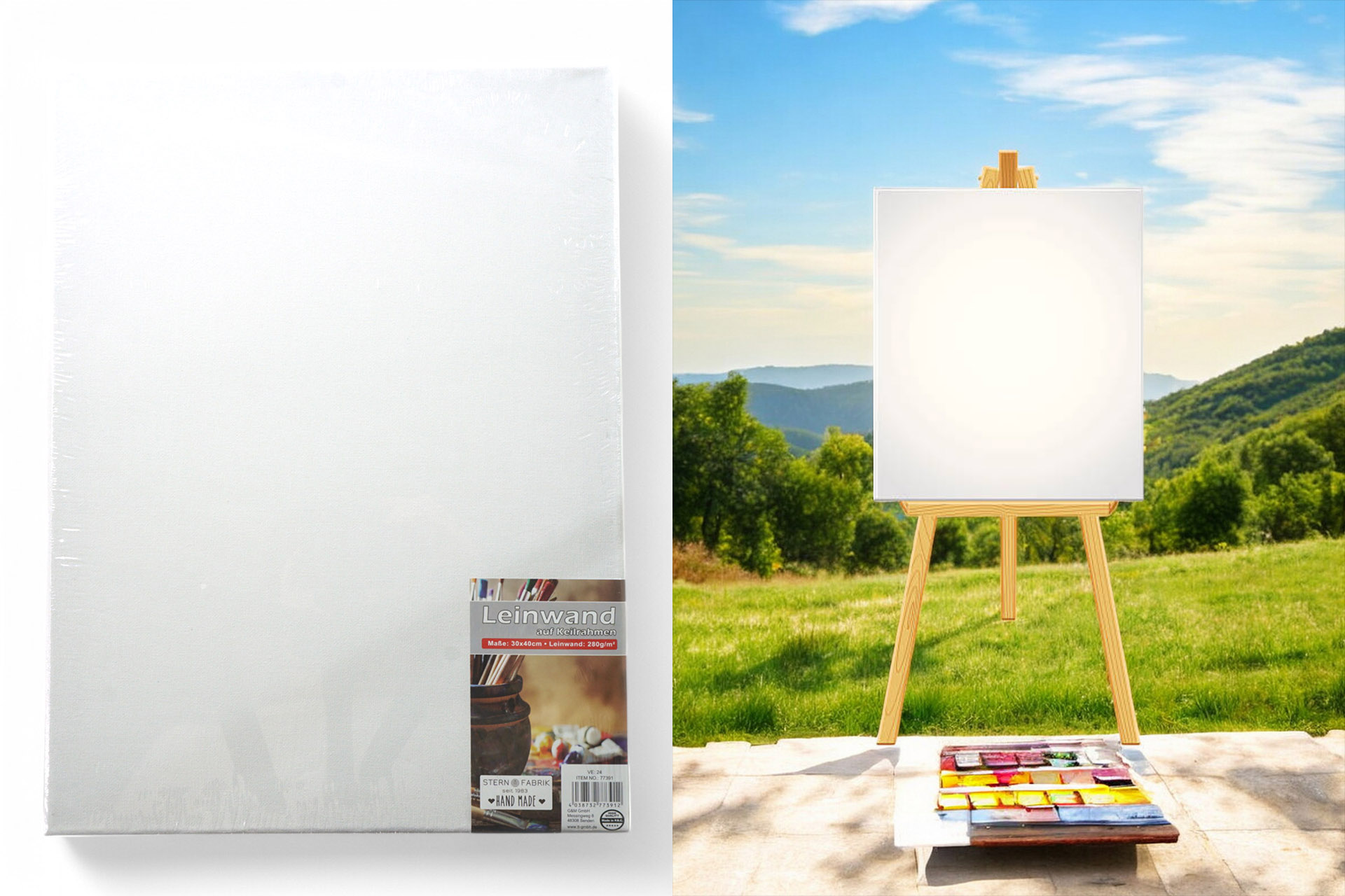 Stretcher canvas 30x40cm