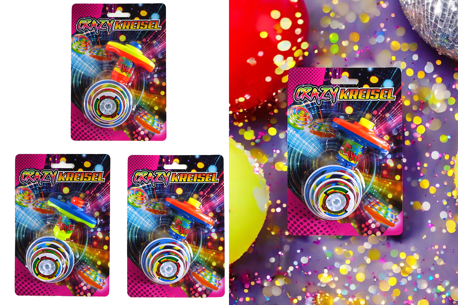 Spielzeug "Top Spinner", 7x5,5cm, 3 Farben