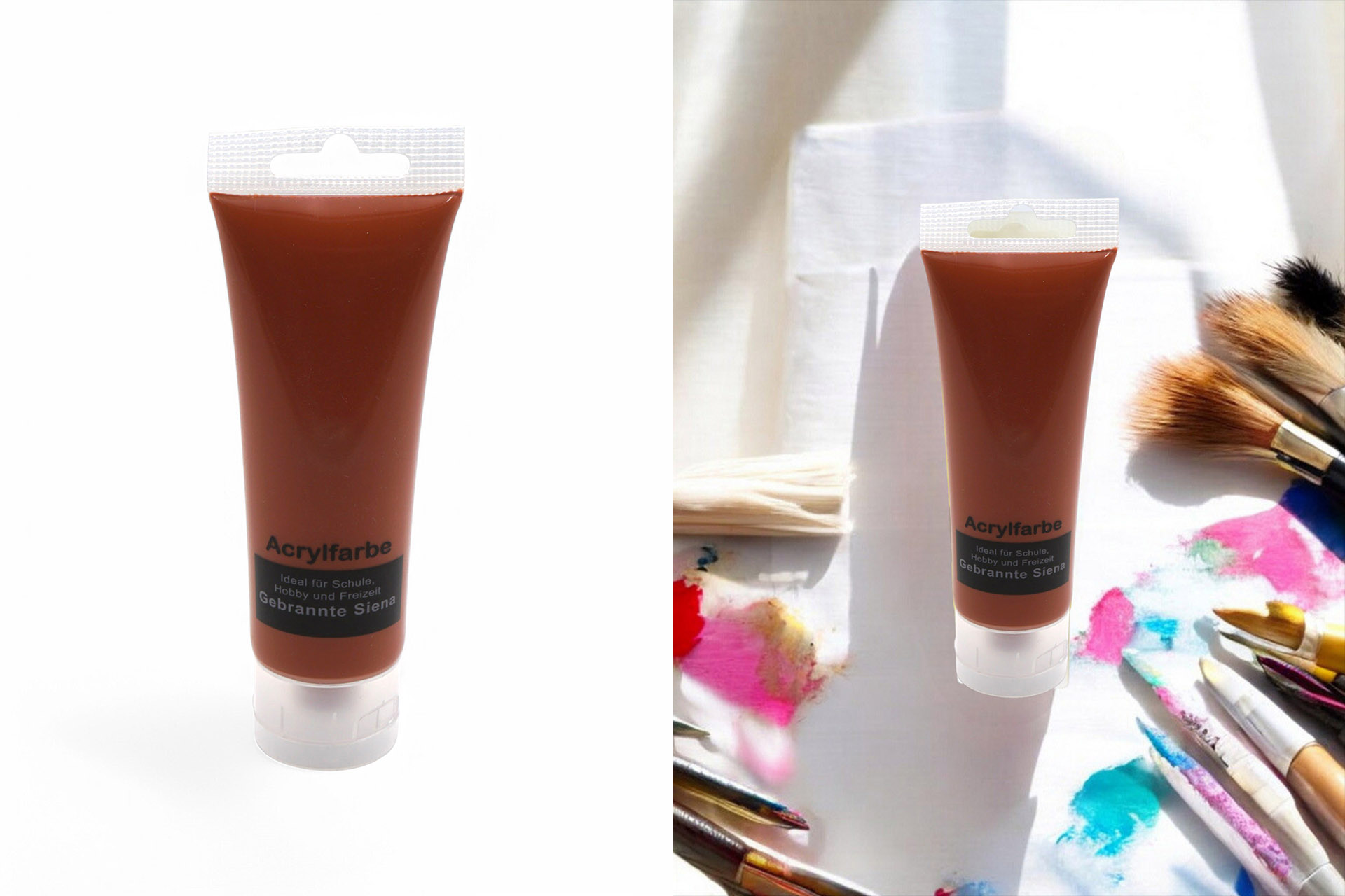 Acrylfarbe 75ml, braun