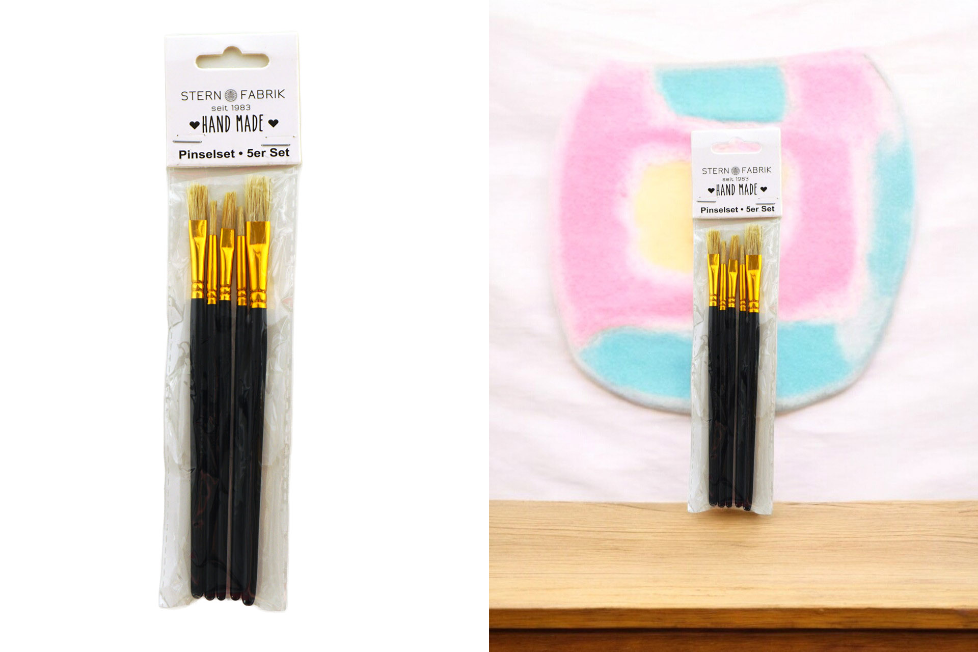 Pinselset, 5er Set, 19,5cm