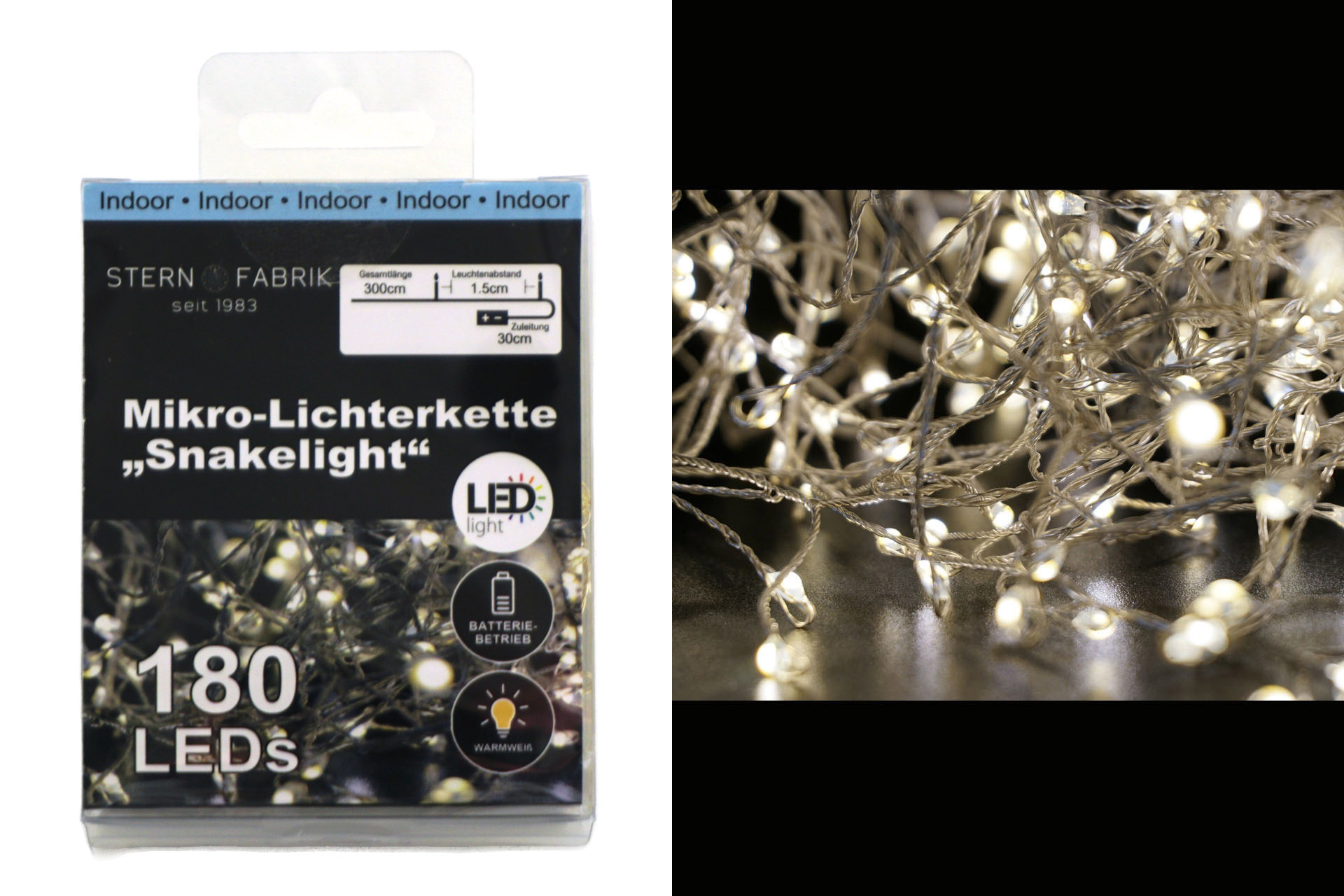 Lichterkette Mikro LED "Snakelight", 180er