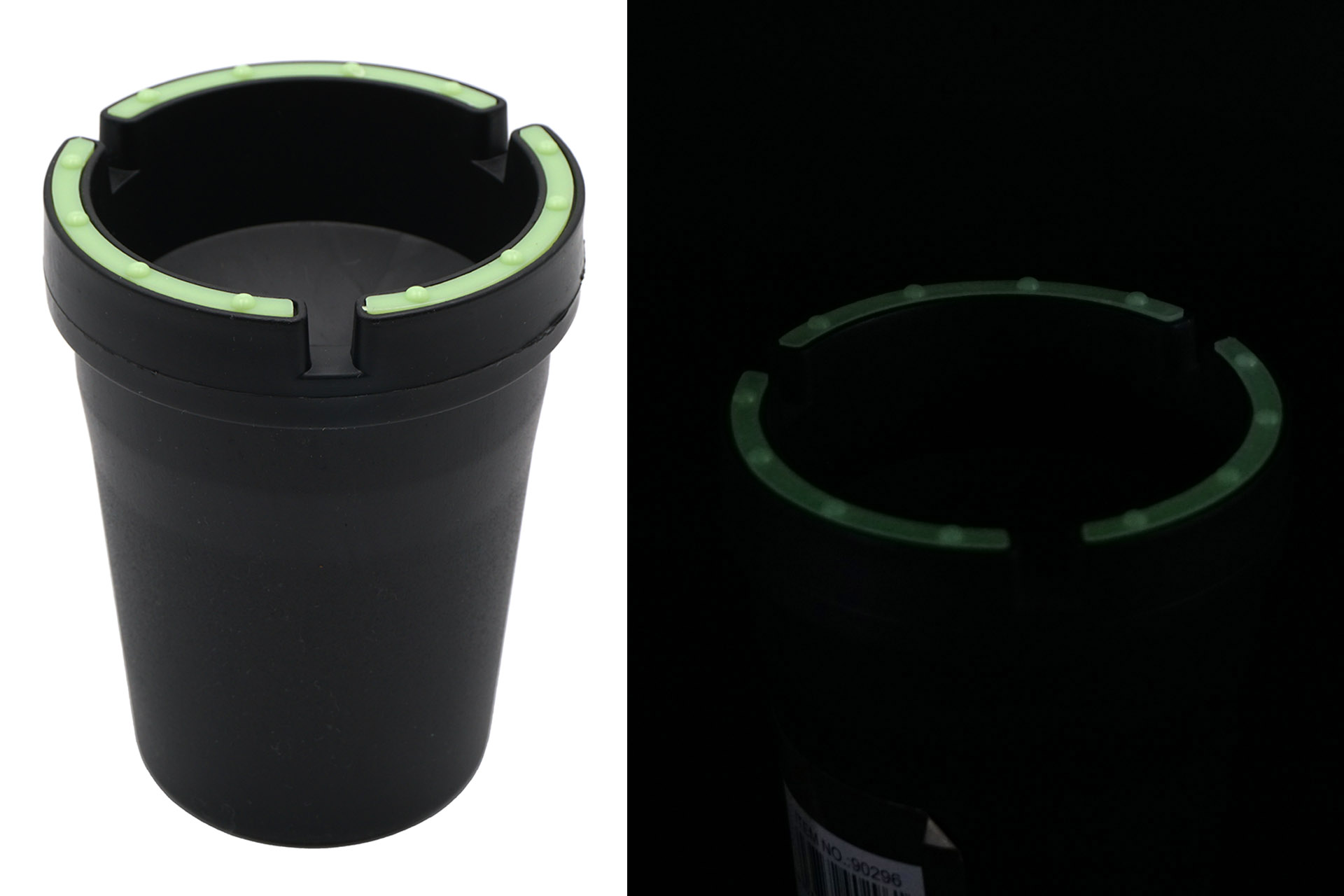 Sturmaschenbecher "Glow in the dark-Border", 11cm