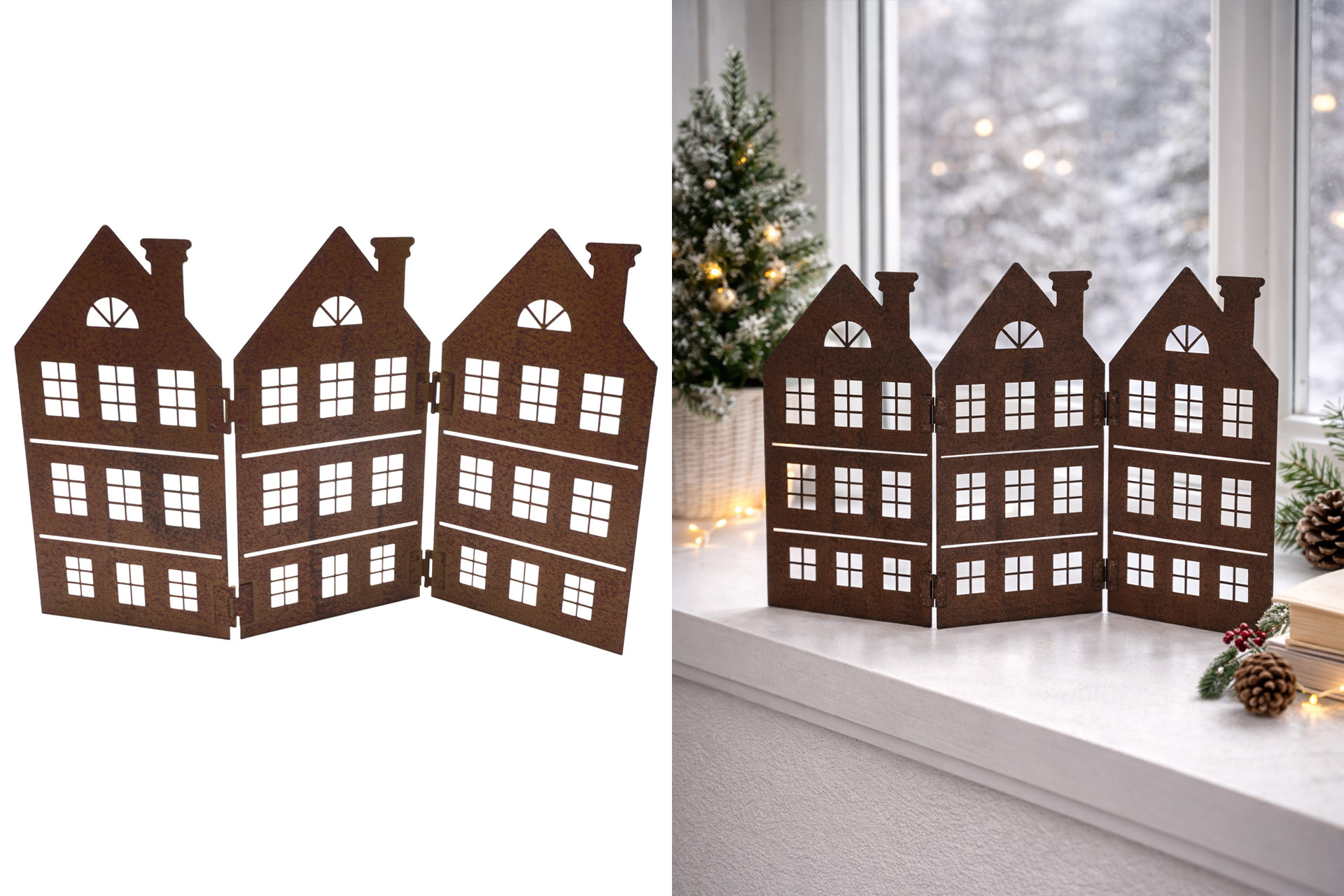 Dekoration echt Rost "Aufsteller", 37x22,5 cm