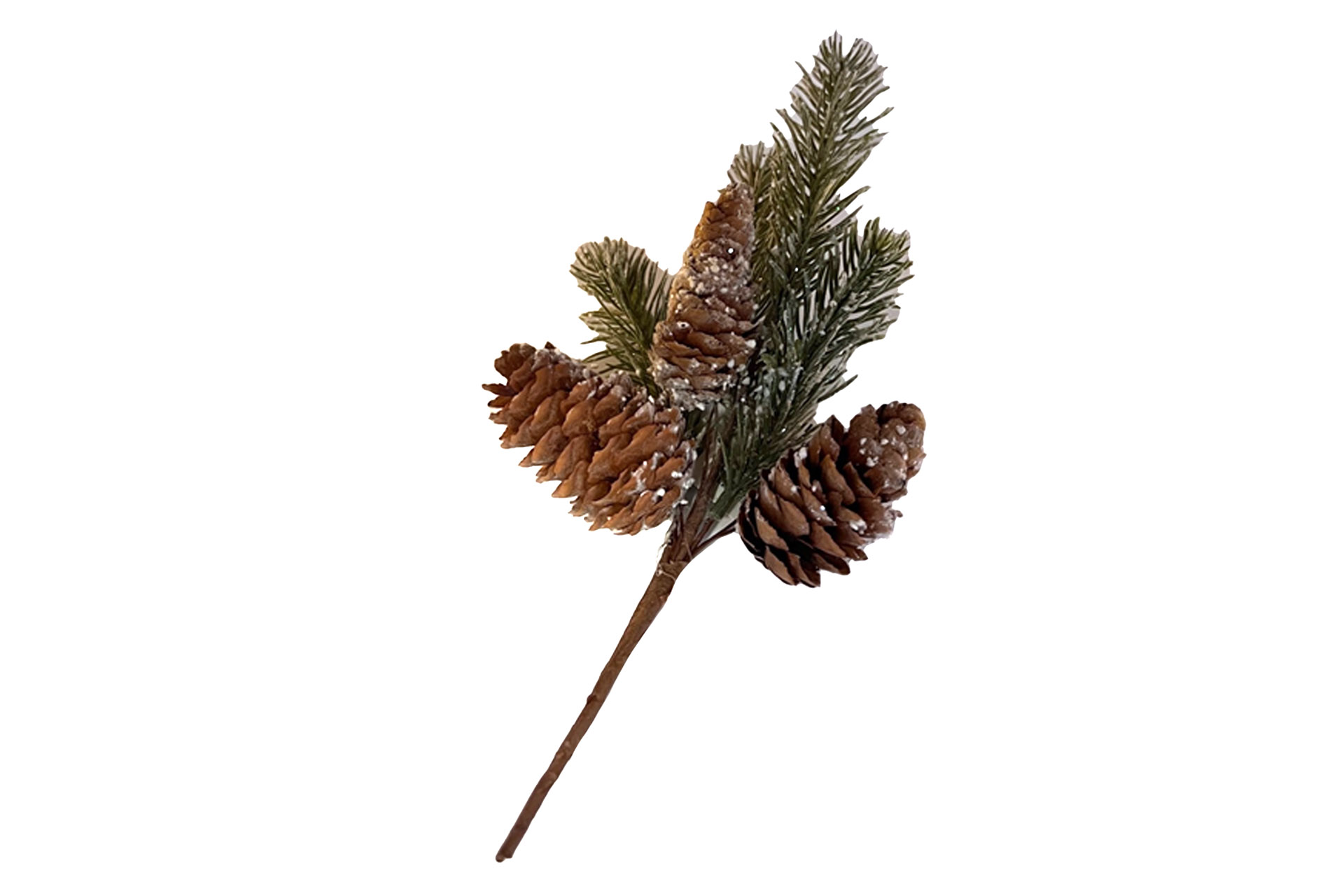 Weihnachtsdeko "Tannenzweig mit 3 Tannenzapfen", 24x13cm