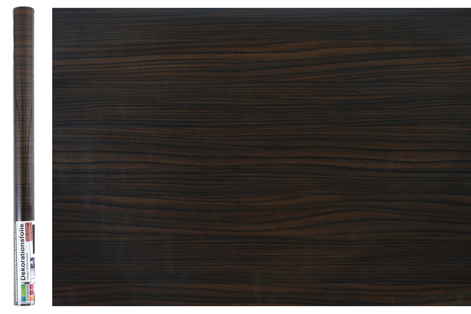 Dekofolie 200x45cm, Eiche dunkel