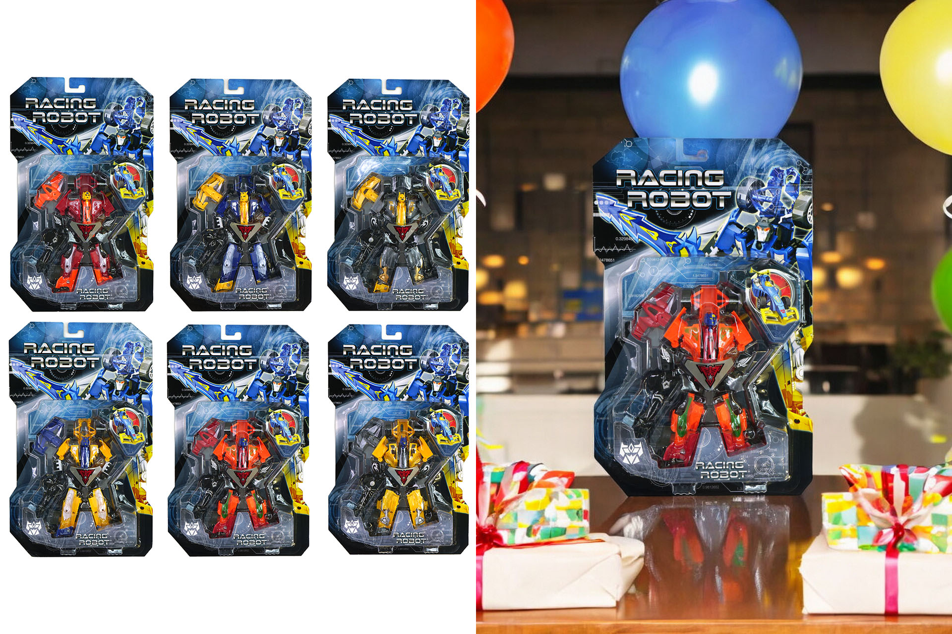 Spielzeug "Roboter Auto", 6 Designs