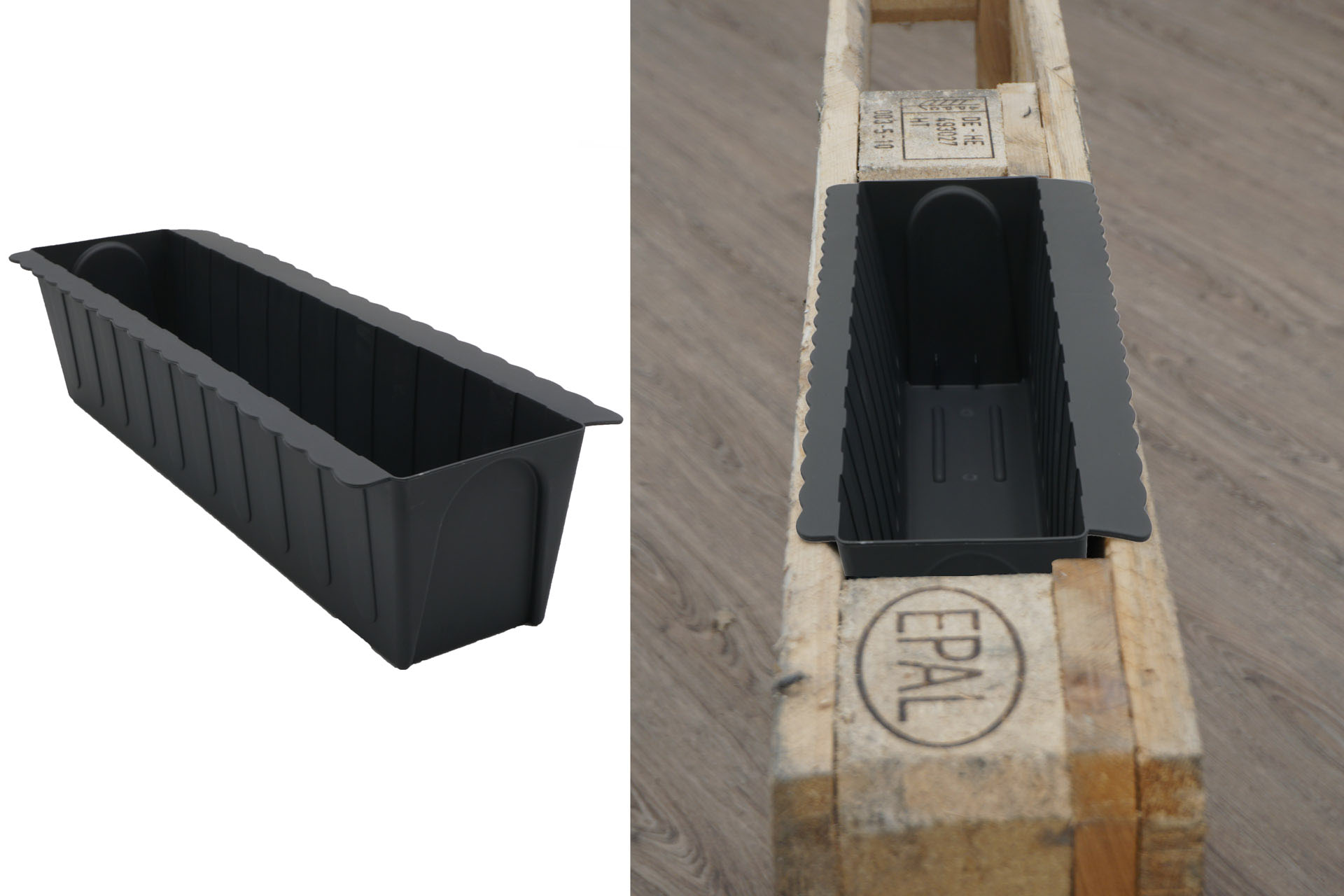 Blumenkasten für Paletten Kunststoff 37x13,5x9,5cm