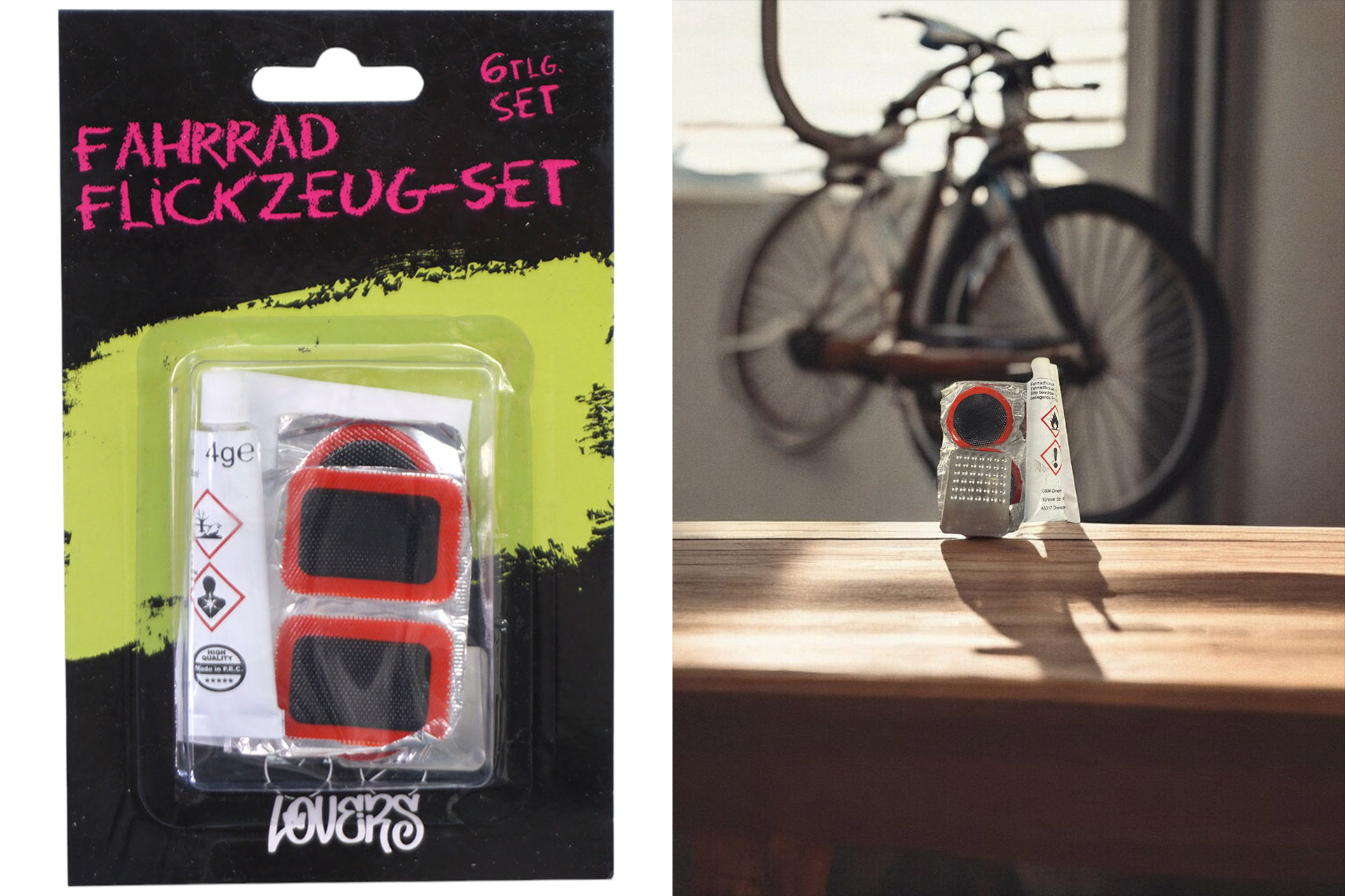 Bicycle patch set 6 pieces