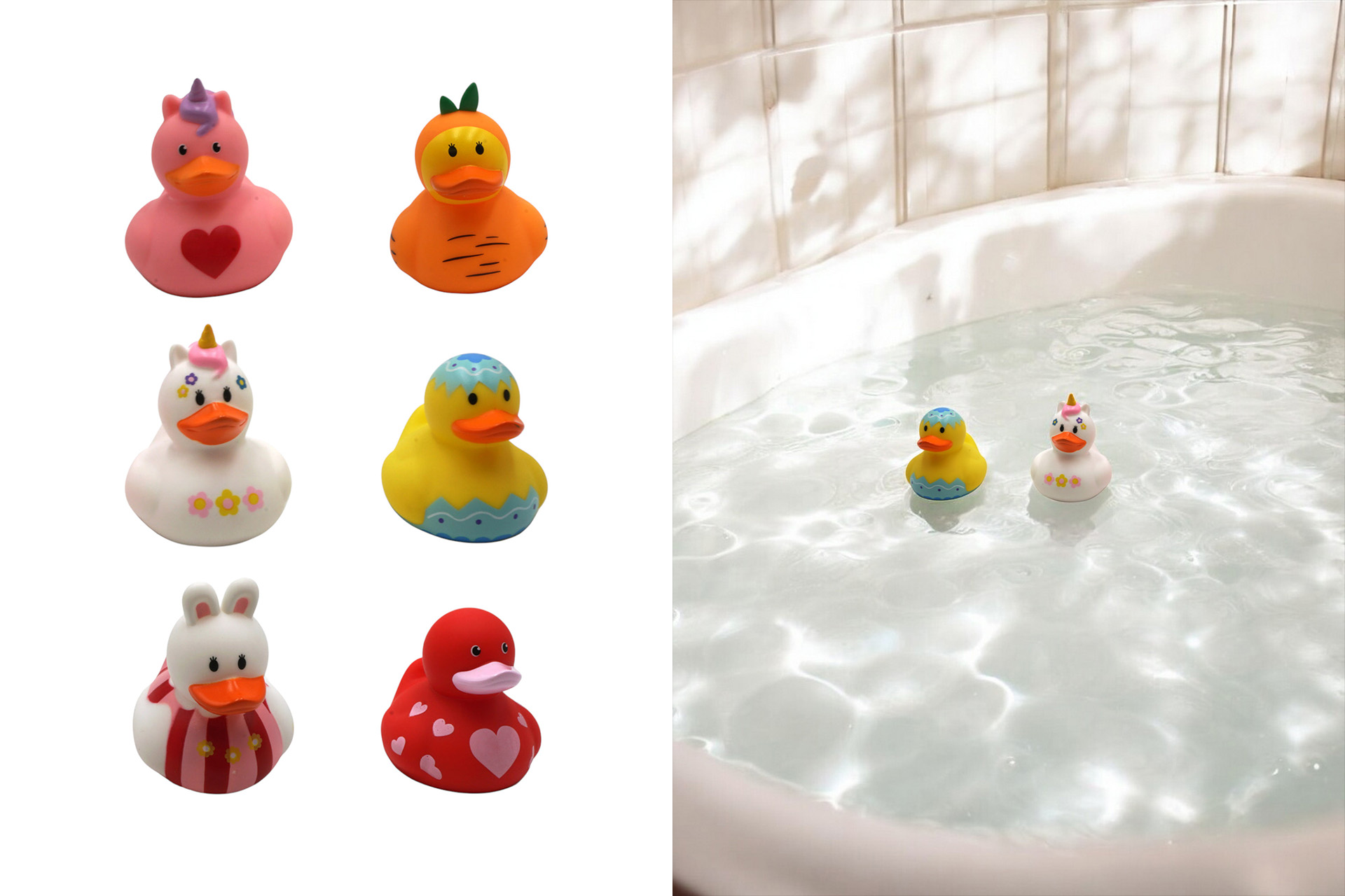 Badeente, 8x9x10,5cm, 6 Designs