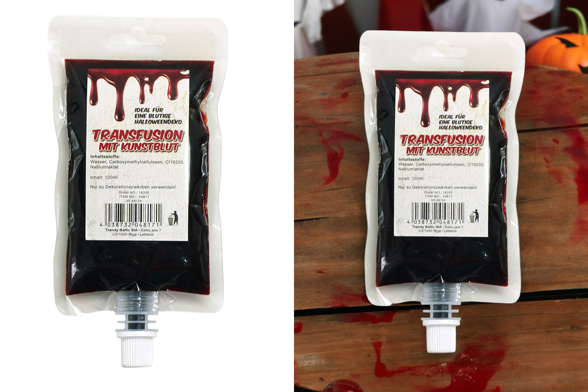 Kunstblut Halloween "Transfusion", rot, 100ml