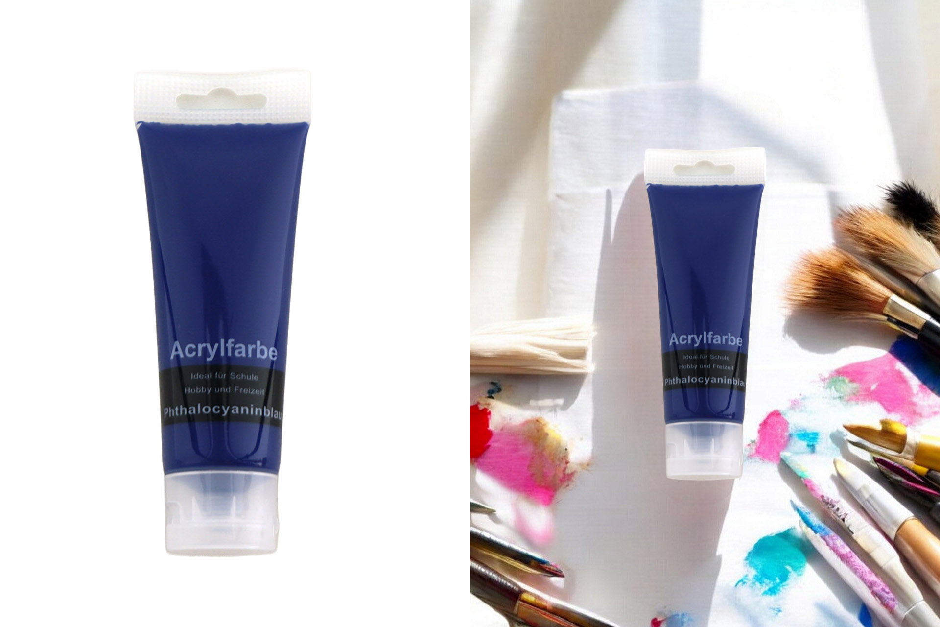 Acrylic paint 75ml cyan blue