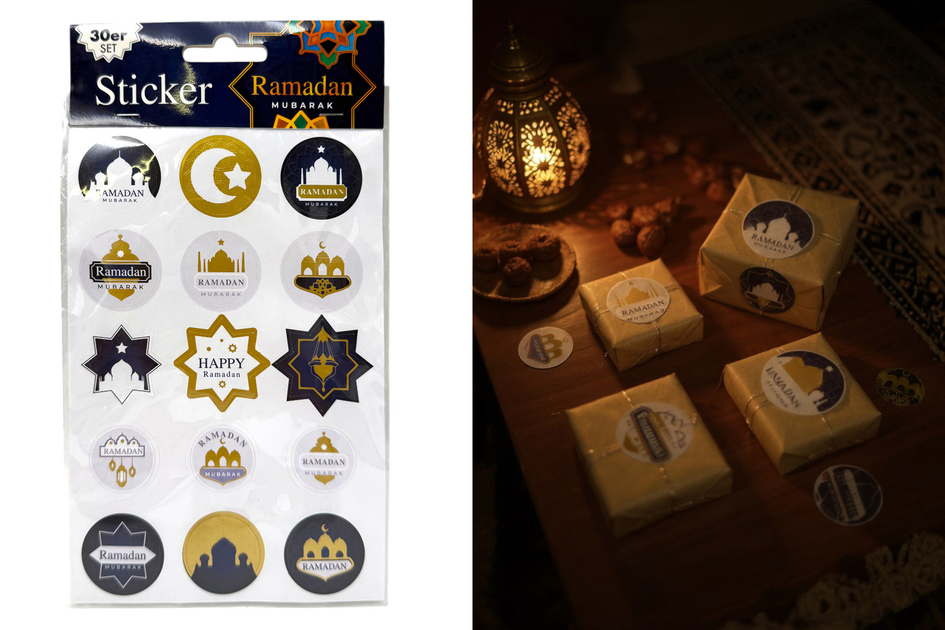 Sticker "Ramadan" 30er Set, 2 Designs