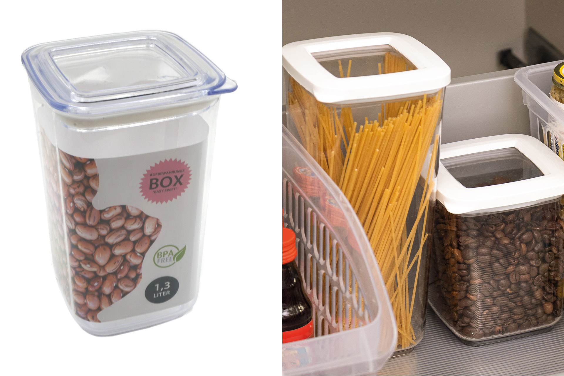 Frischhaltebox "Easy Swift" mit Schaufenster, 1,3 Liter