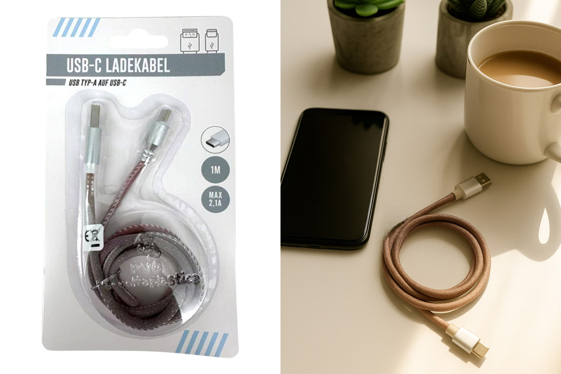 Ladekabel USB-C "Rot", 1m