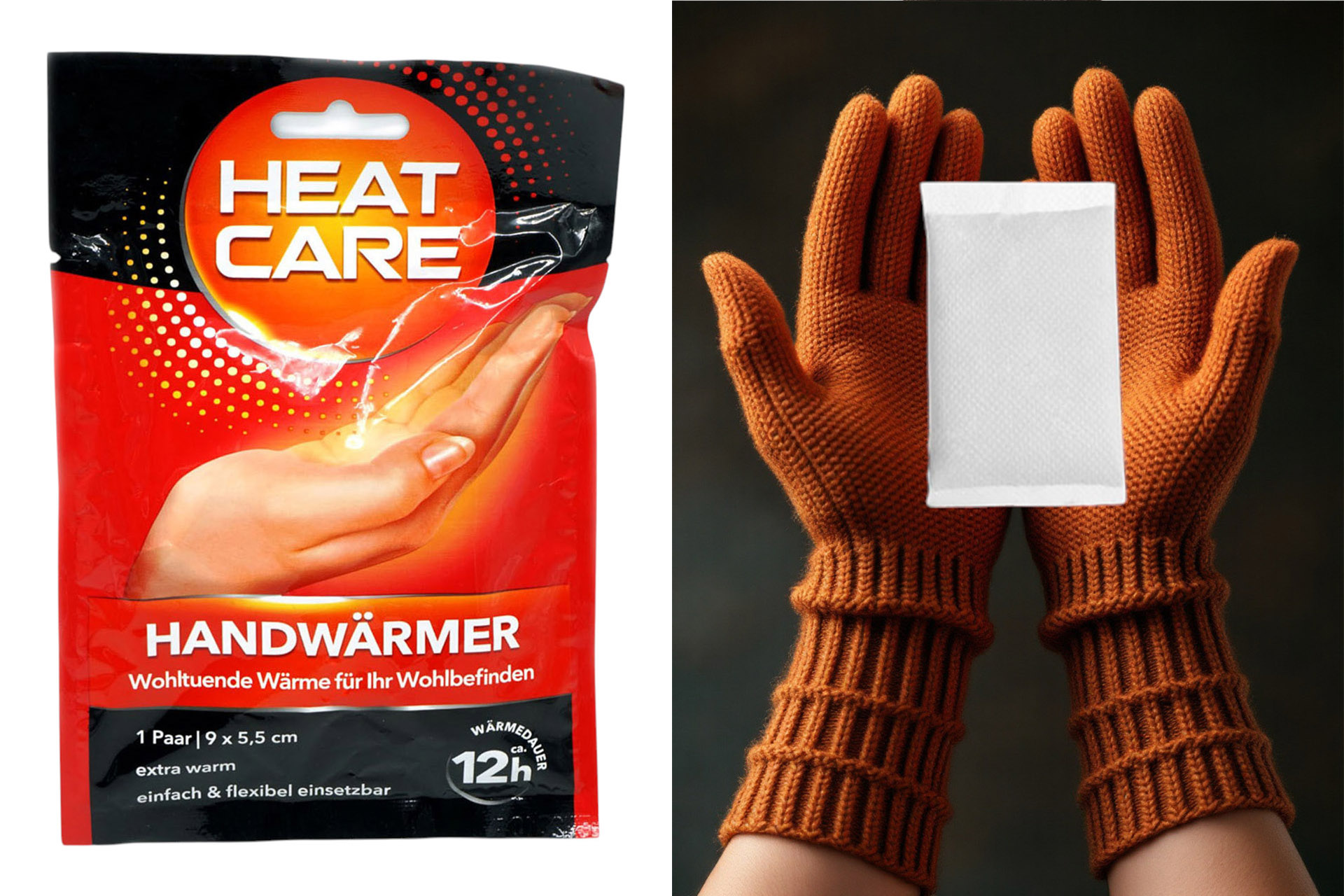 Wärme Handwärmer "Heat Hands" 8 Stunden Wärme, 1 Paar