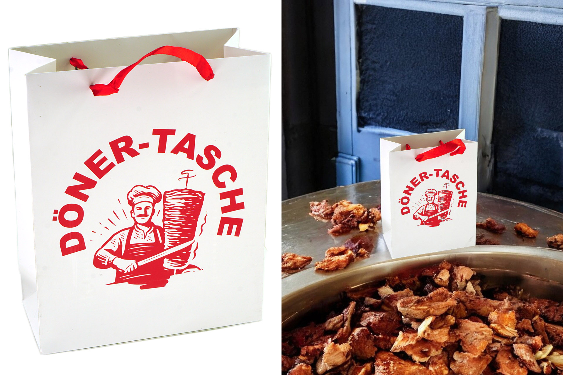 Geschenktüte "Döner-Tasche ", 26x32x12cm