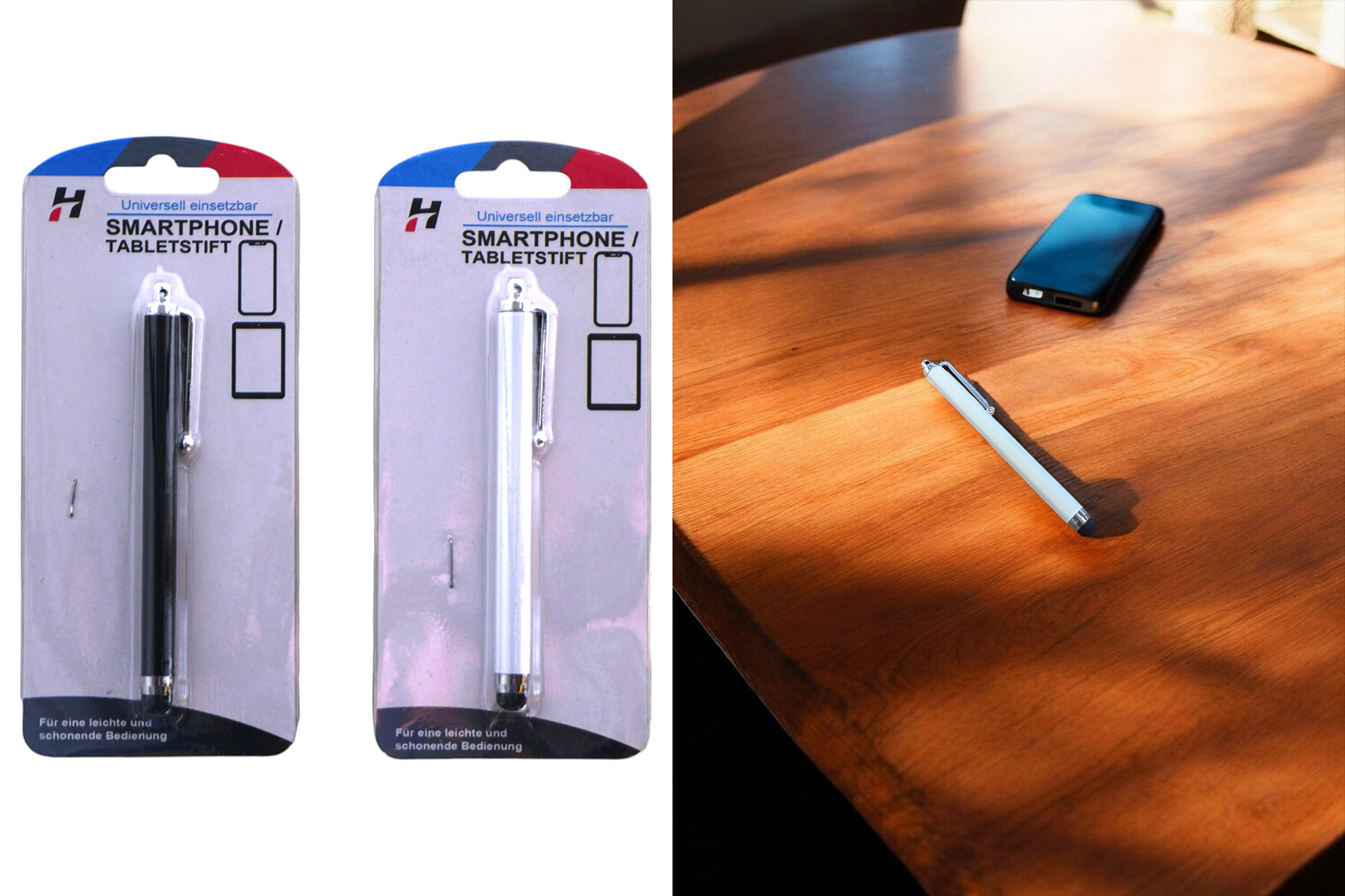 Smartphone-Tablet Stift Aluminium, 10,5cm, 2 Farben