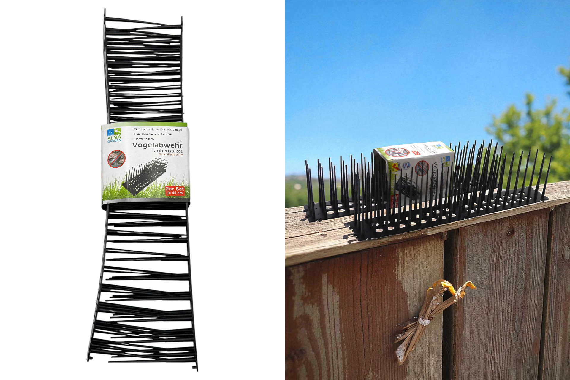 Vogelabwehr-Spikes 90cm, 2er