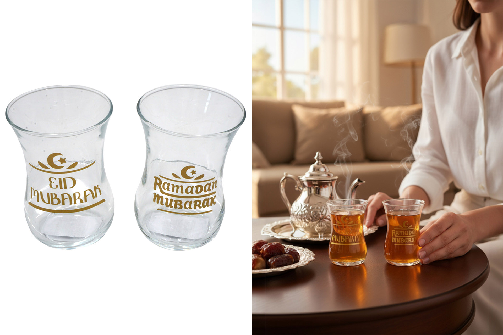 Teeglas "Ramadan", 120ml, 2 Designs