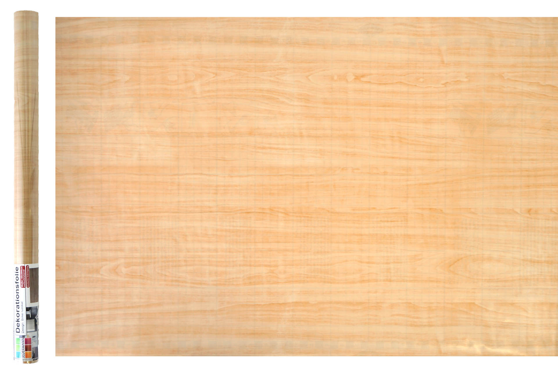 Dekofolie 200x45cm, Birke rustikal