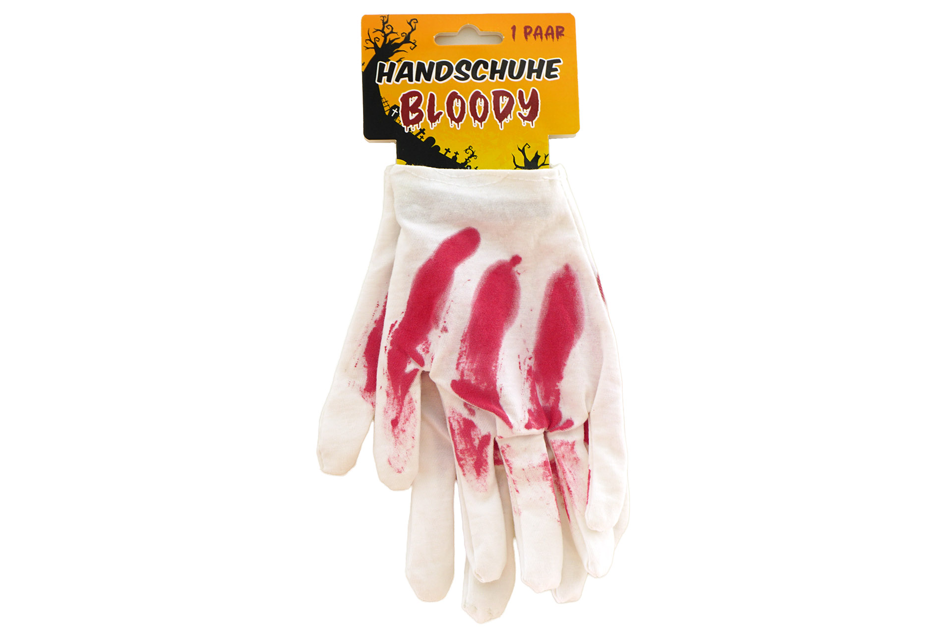 Handschuhe Stoff "Bloody", 18x10cm