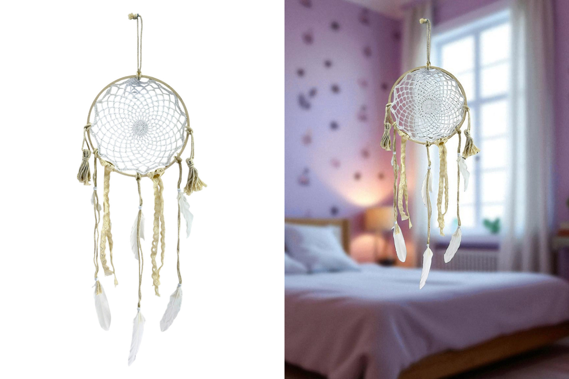 Traumfänger "Boho", 84x22x1cm