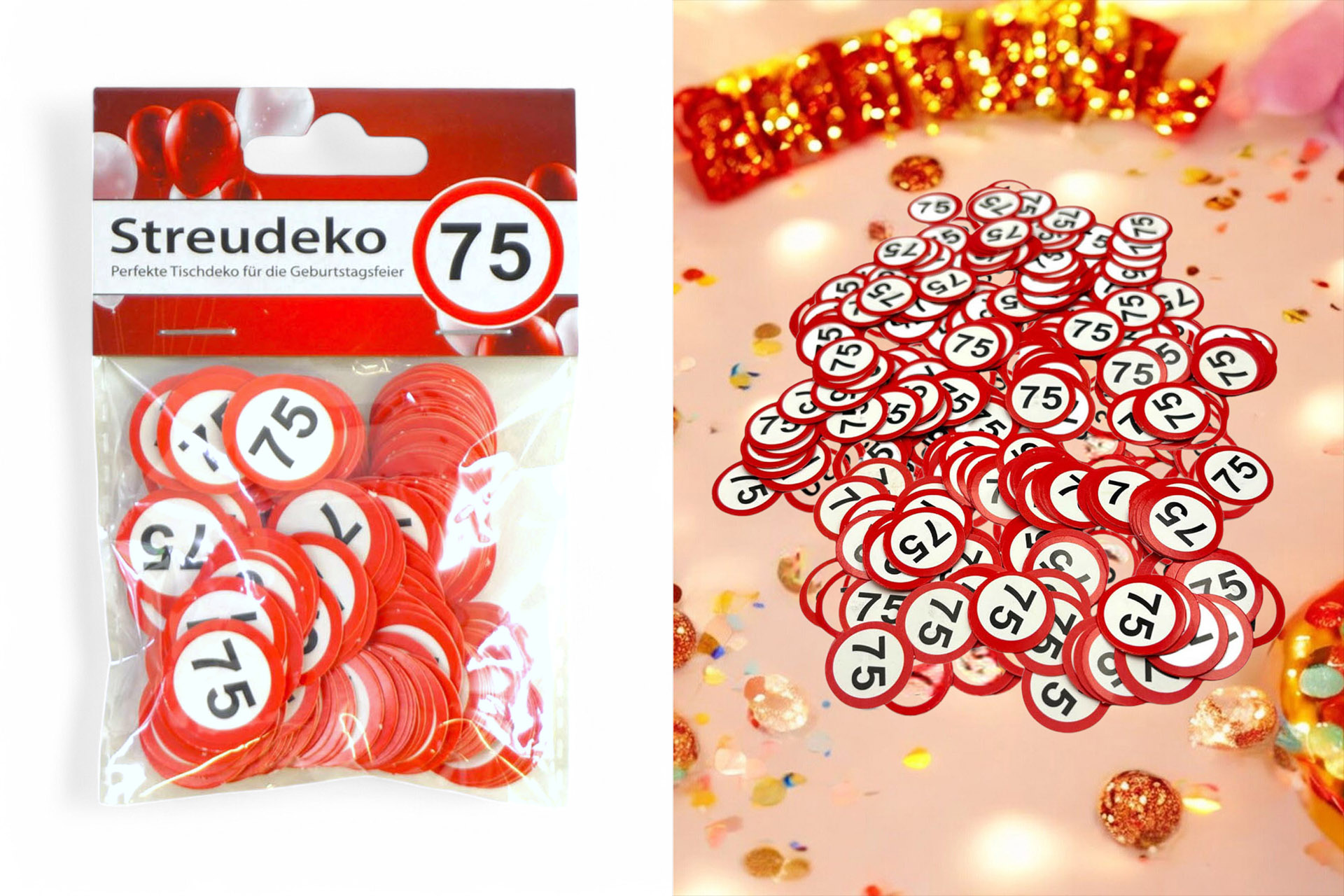 Jubiläums Sortiment Refill für Display Streudeko "75"