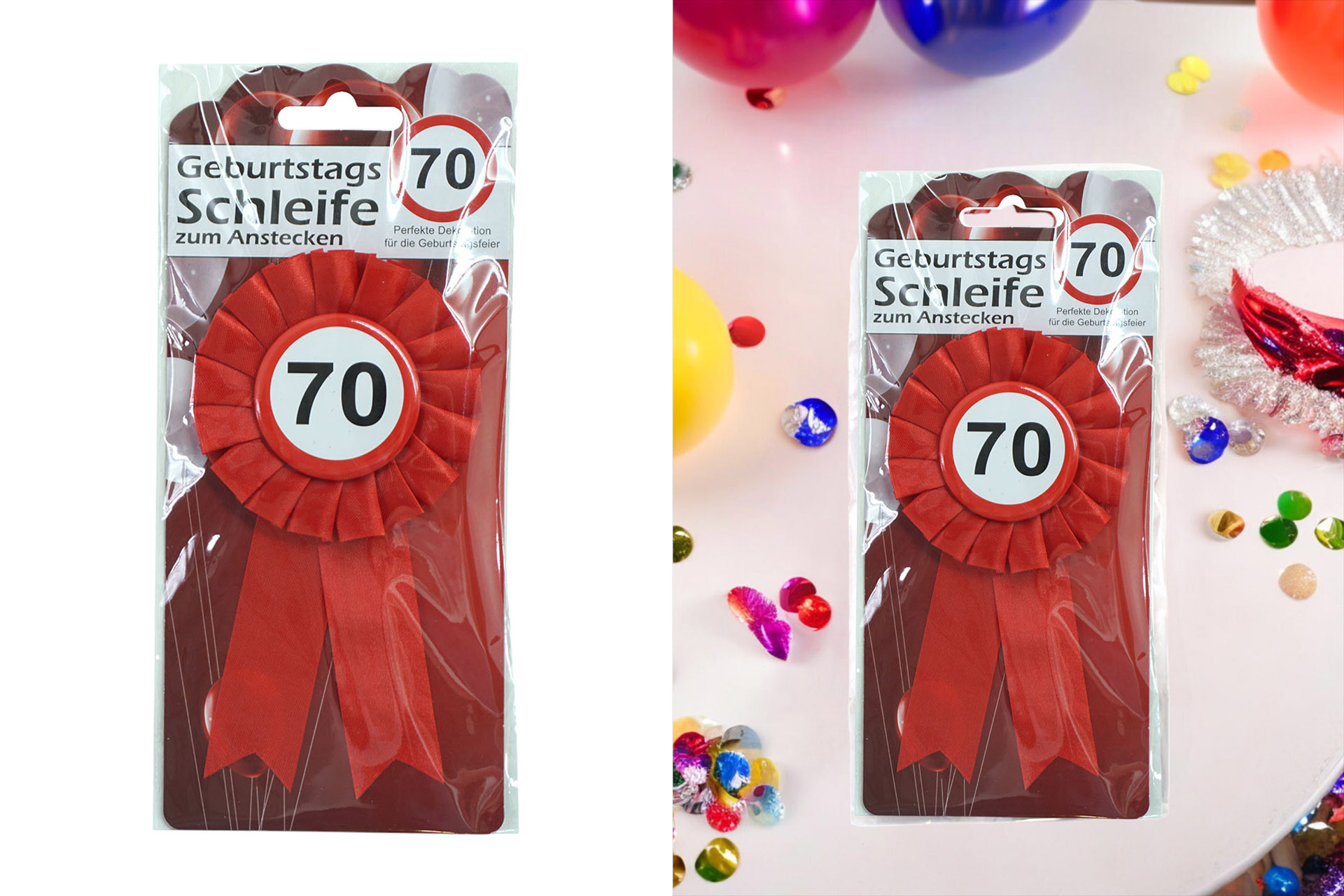 Jubiläums Sortiment Refill für Display Button Anstecker "70"