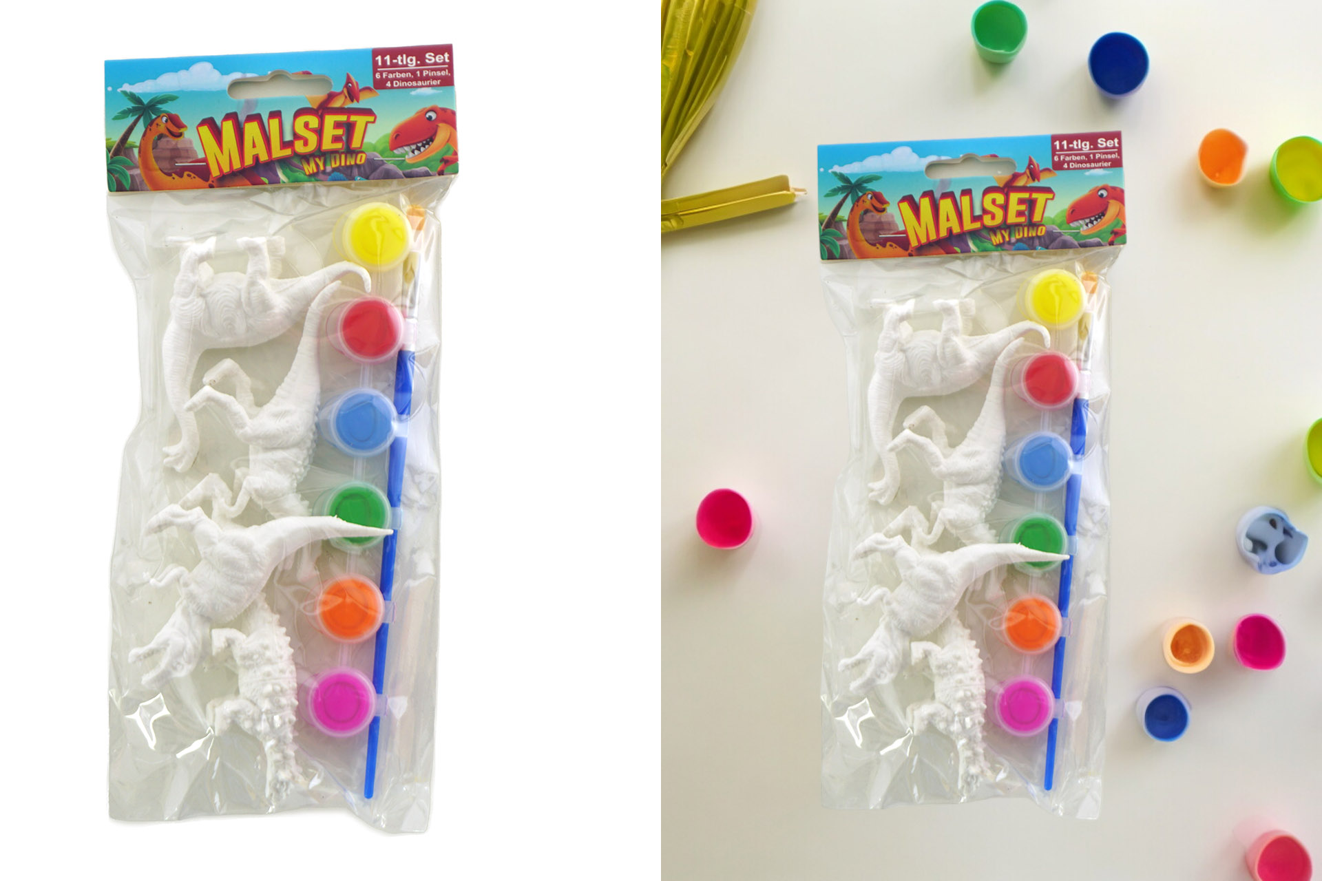Mal Set "MY DINO" Dinosaurier,11-teiliges Set, Größe 5-7cm