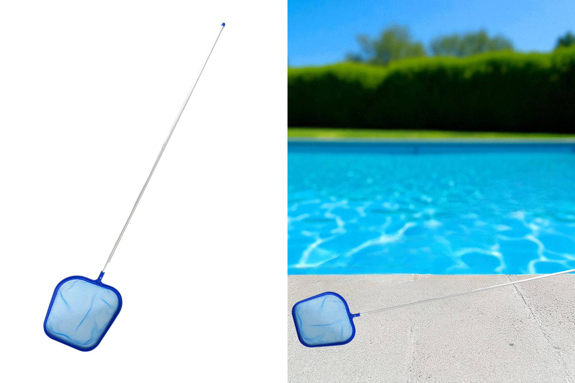 Pool Kescher, Aluminium Griff, 155x32cm