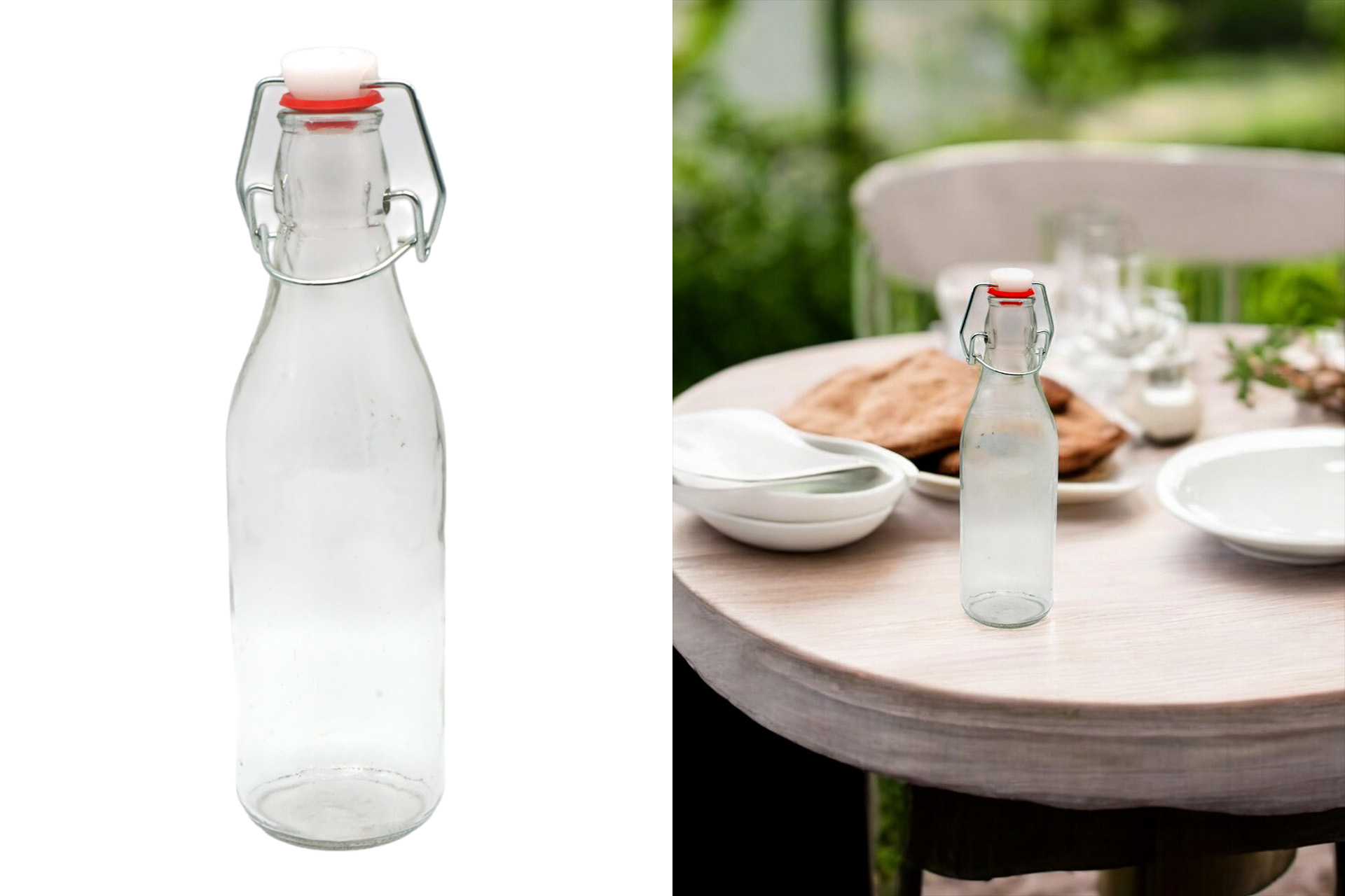 Flasche Glas mit Bügelverschluss, 250ml