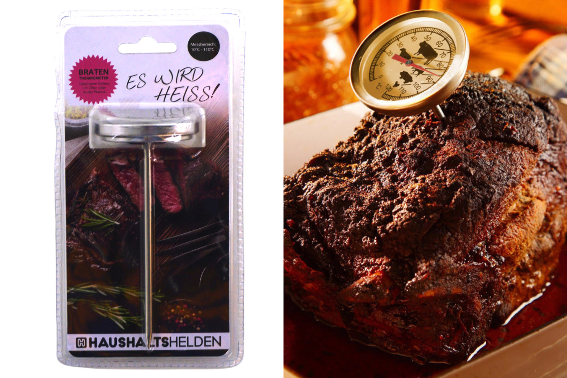 Fleisch und Braten Thermometer Edelstahl