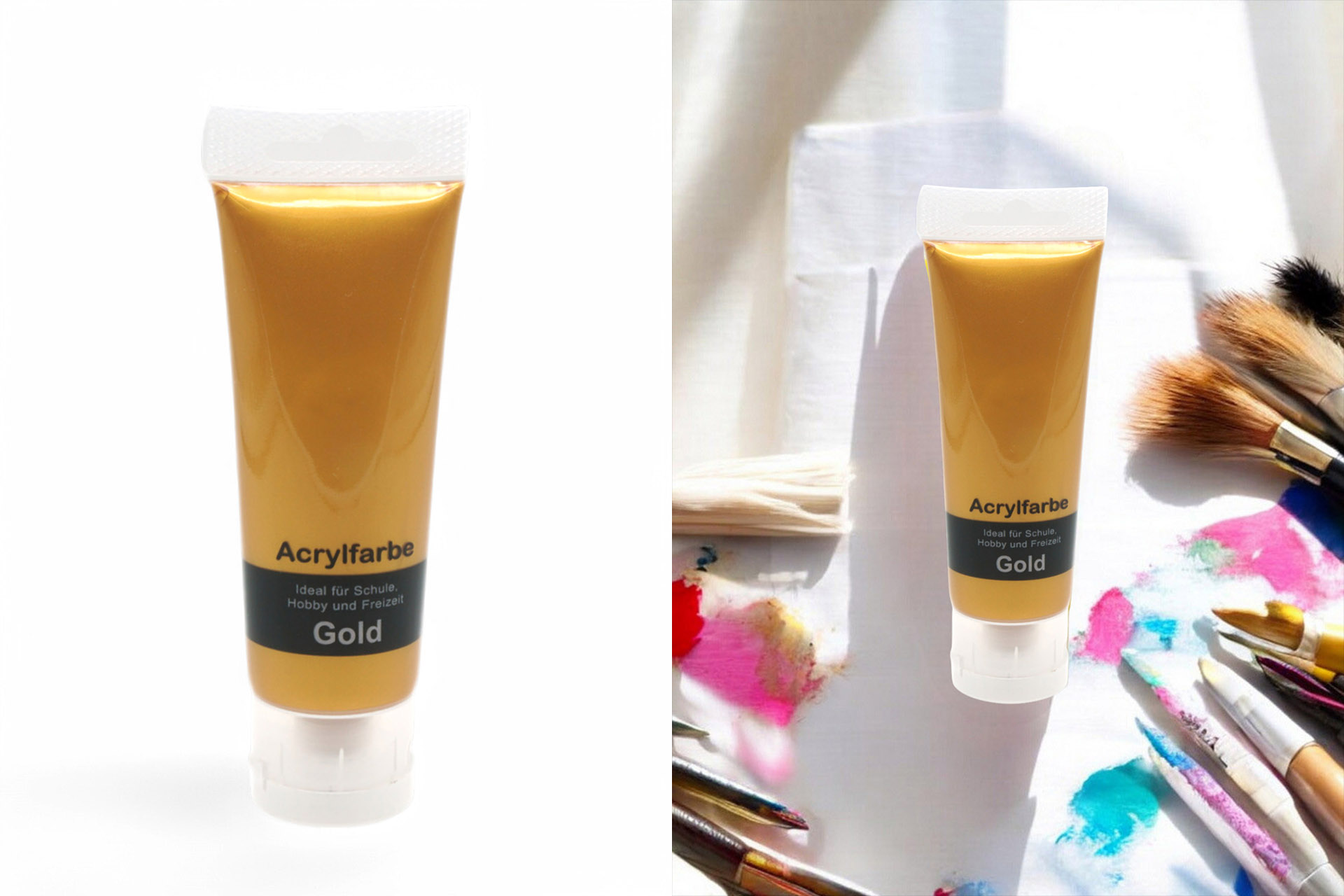 Acrylfarbe 75ml, gold