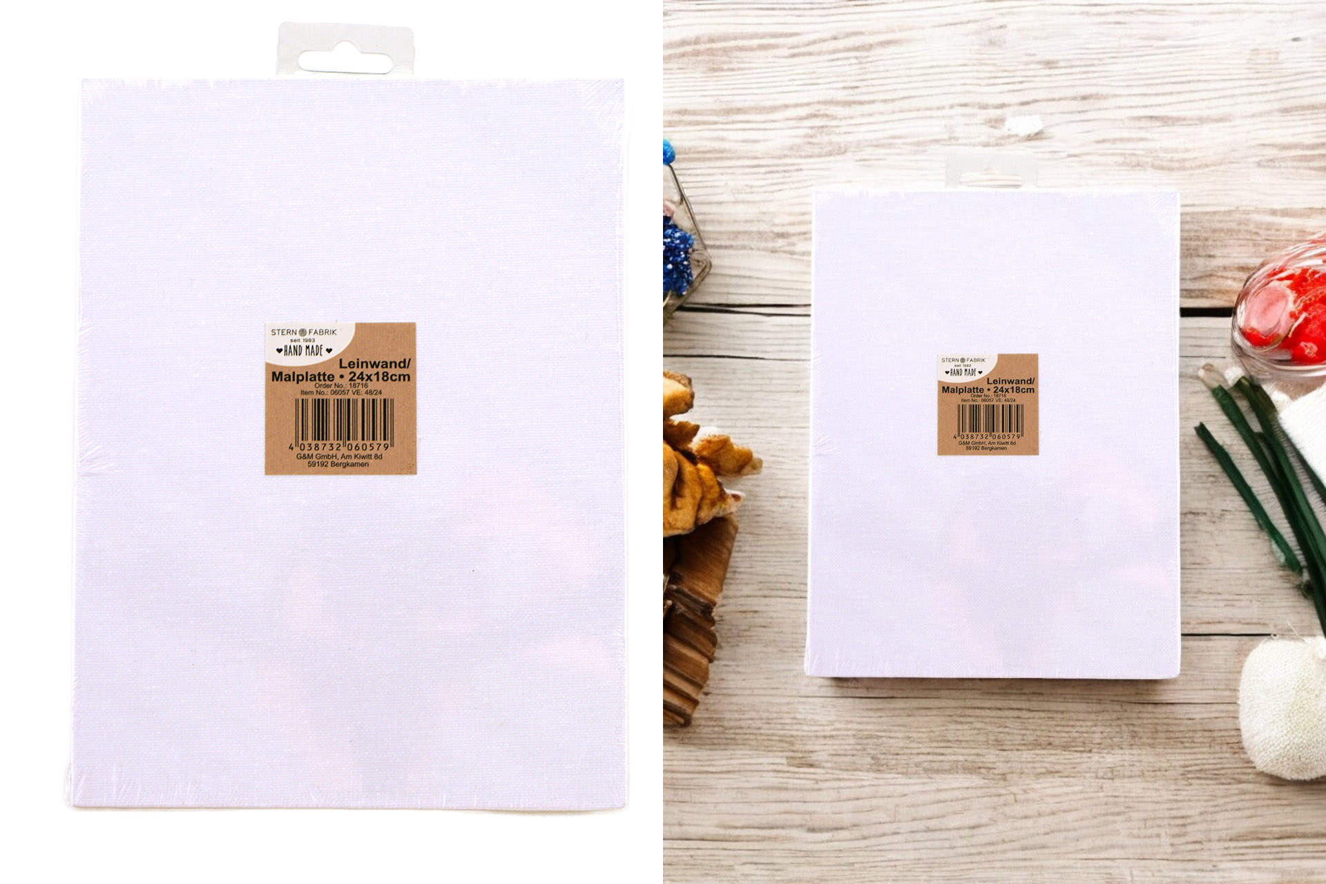 Leinwand/Malplatte, 24x18cm