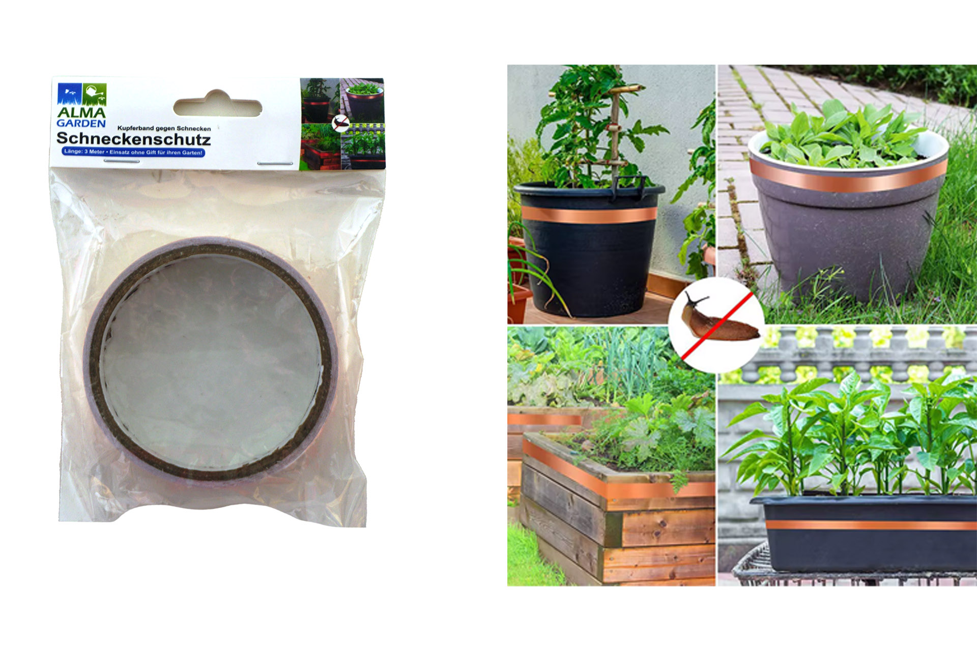 Kupferband/Schneckenabwehr, 3m