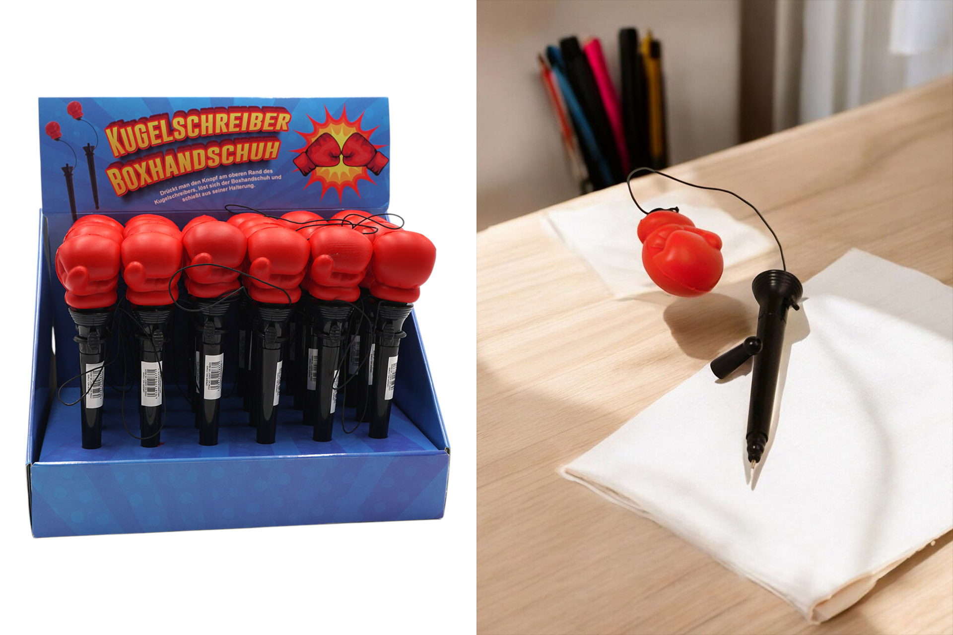 Kugelschreiber "Boxhandschuh", 18x4x3cm, im Display