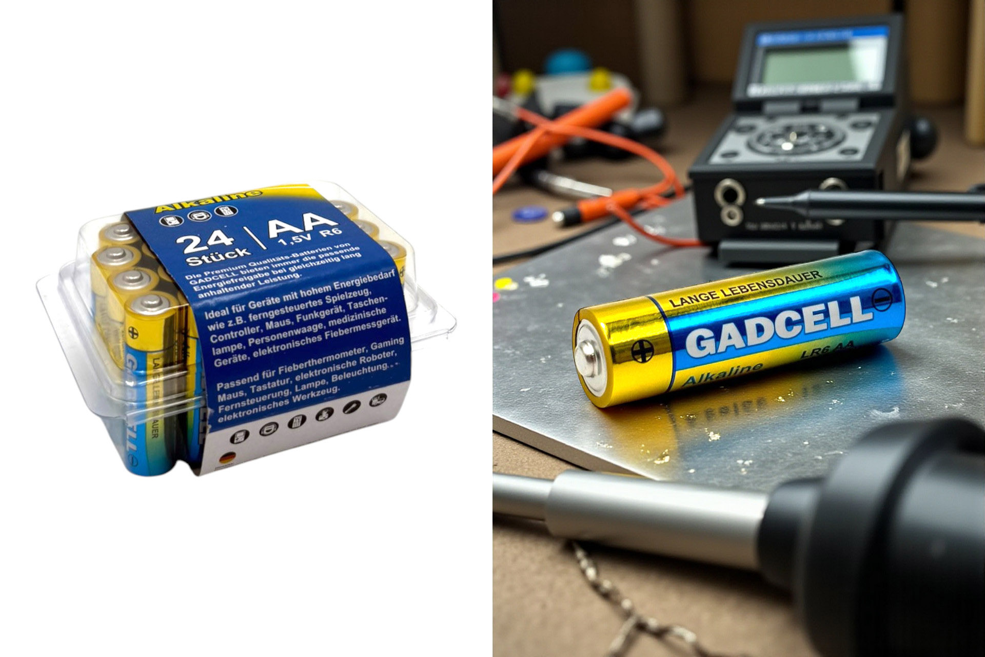 Batteries AA/R6, set of 4, "Alkaline"