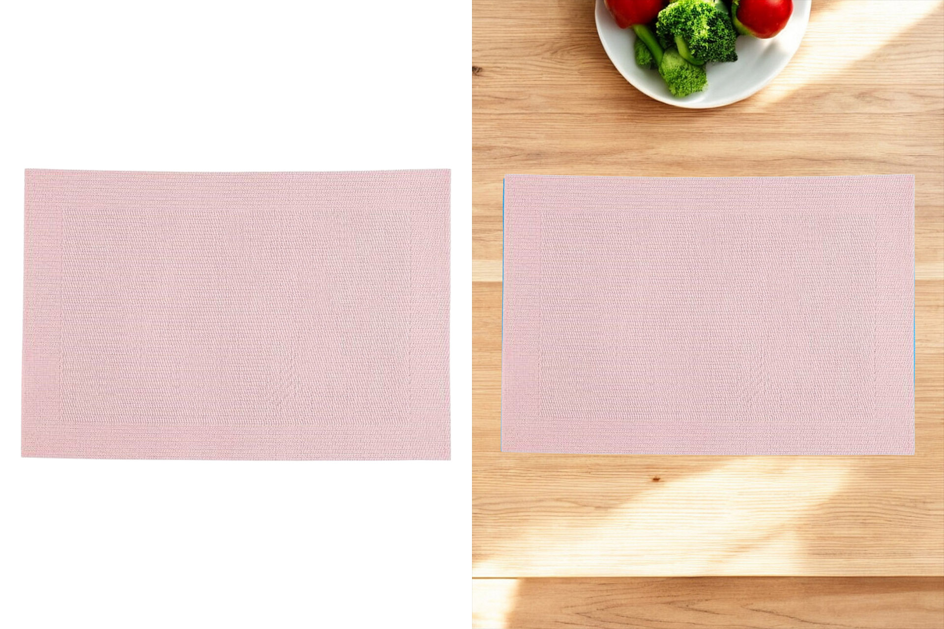 Platzset "Hampton" 45x30cm, PVC, Pastell rosa