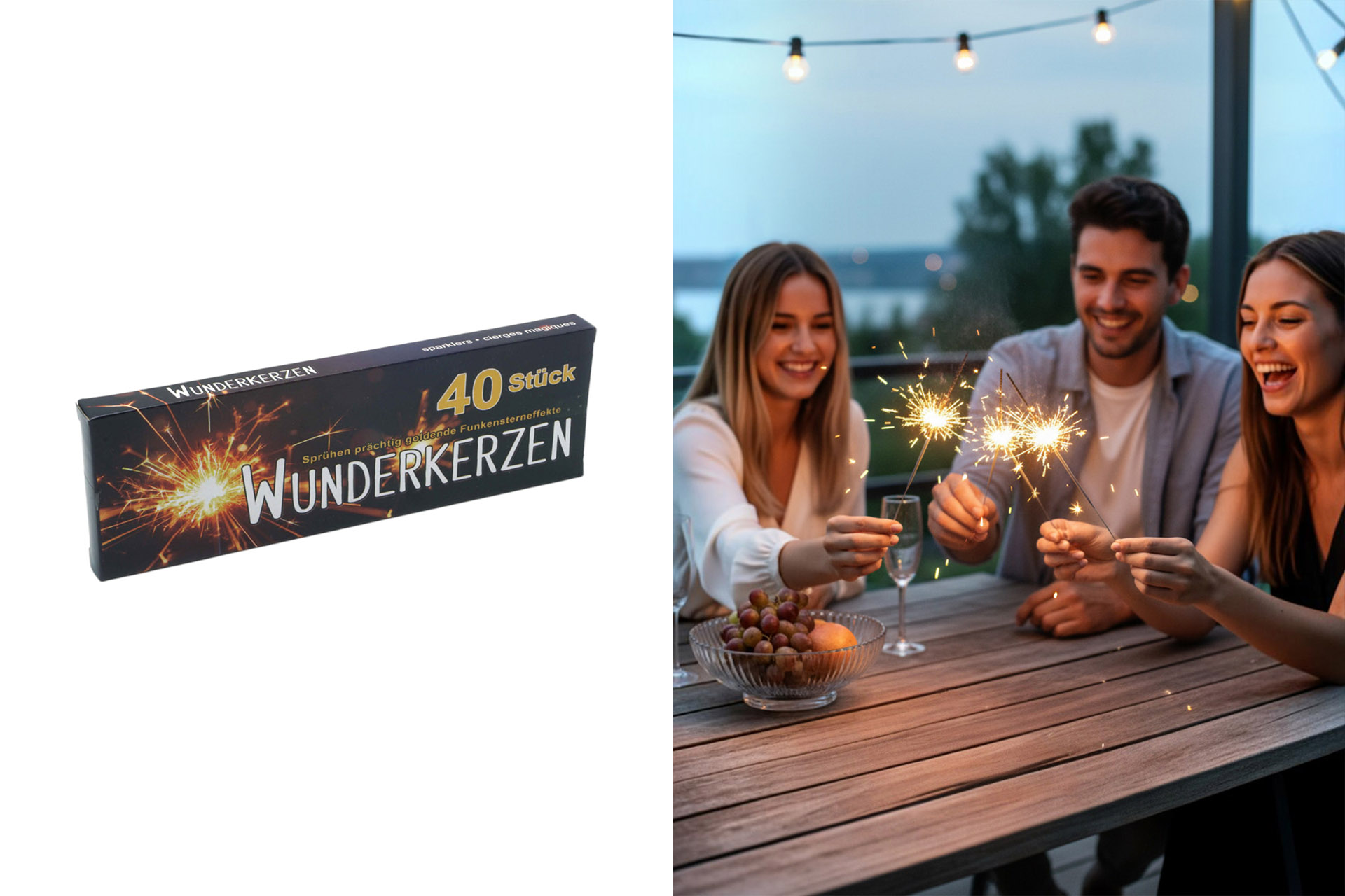 Wunderkerzen 40er - 17cm
