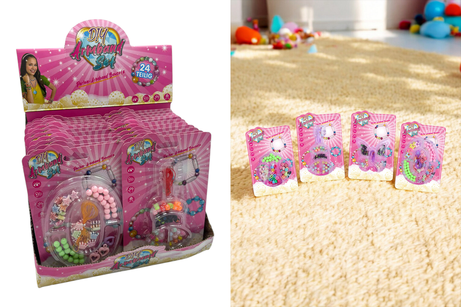 Armband Set DIY 4 Designs, im Display