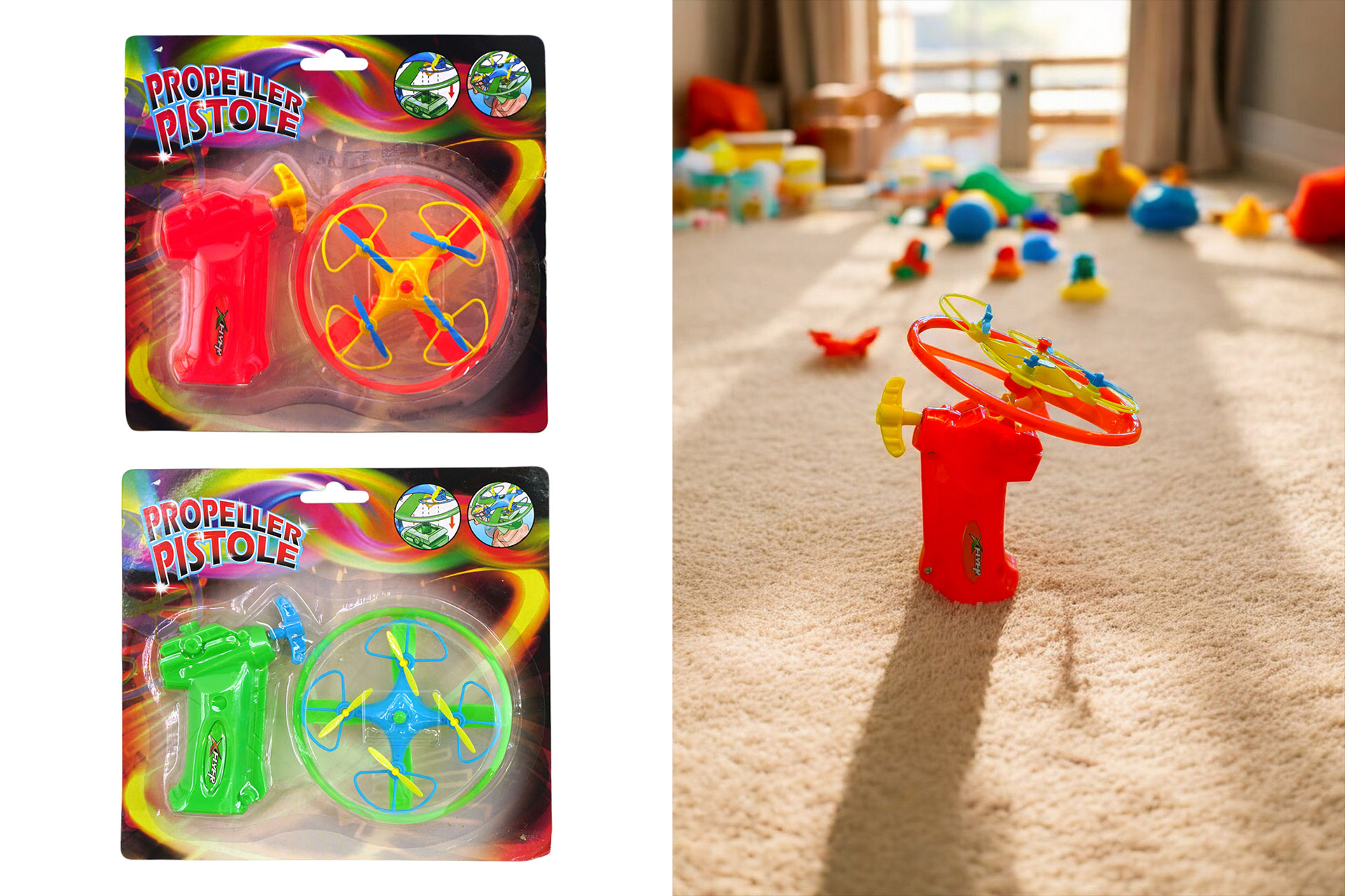 Spielzeug "Propeller", 2 teilig, 2 Farben