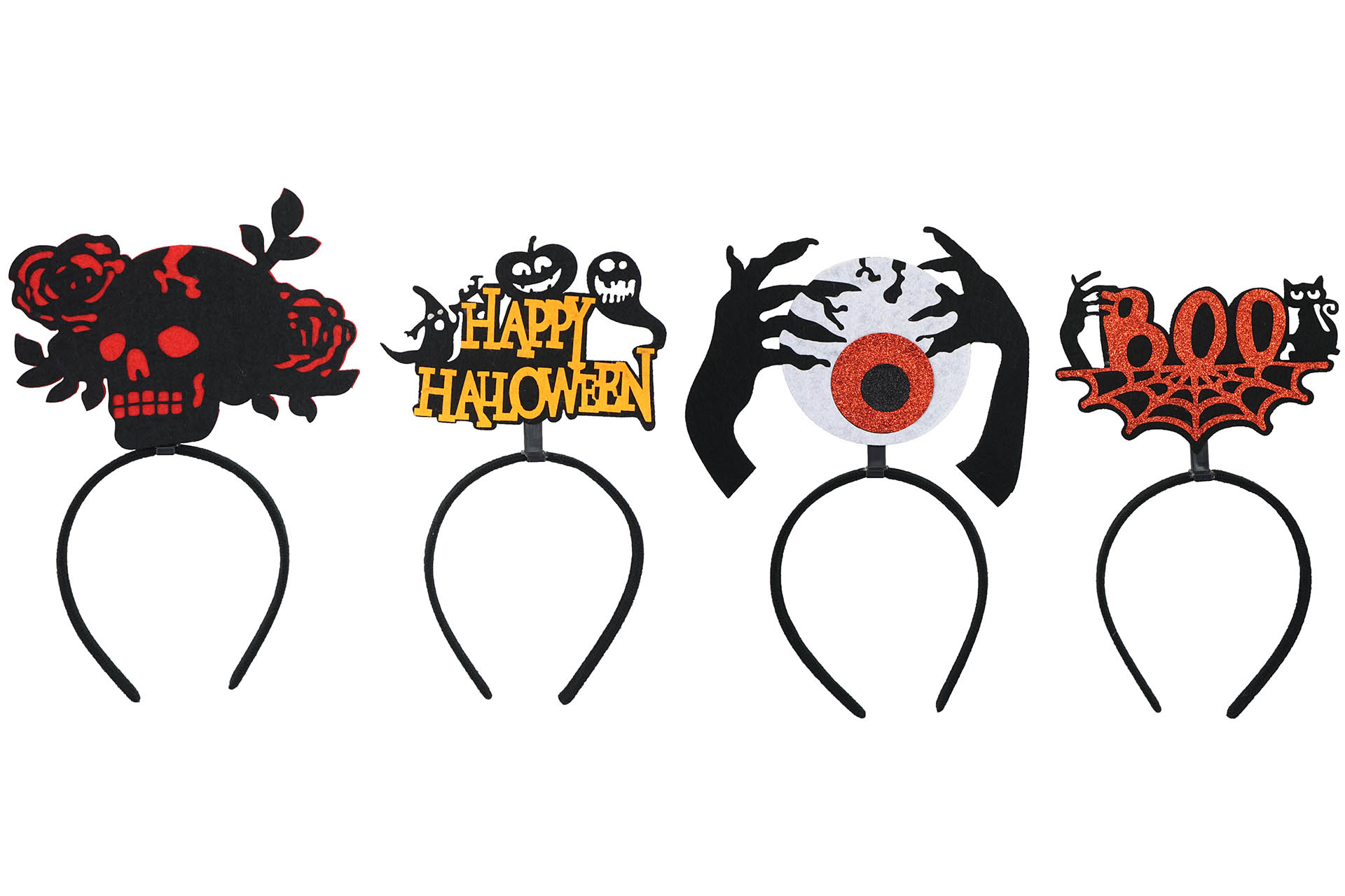 Haarreif Halloween "Klassiker Sprüche", 4 Designs