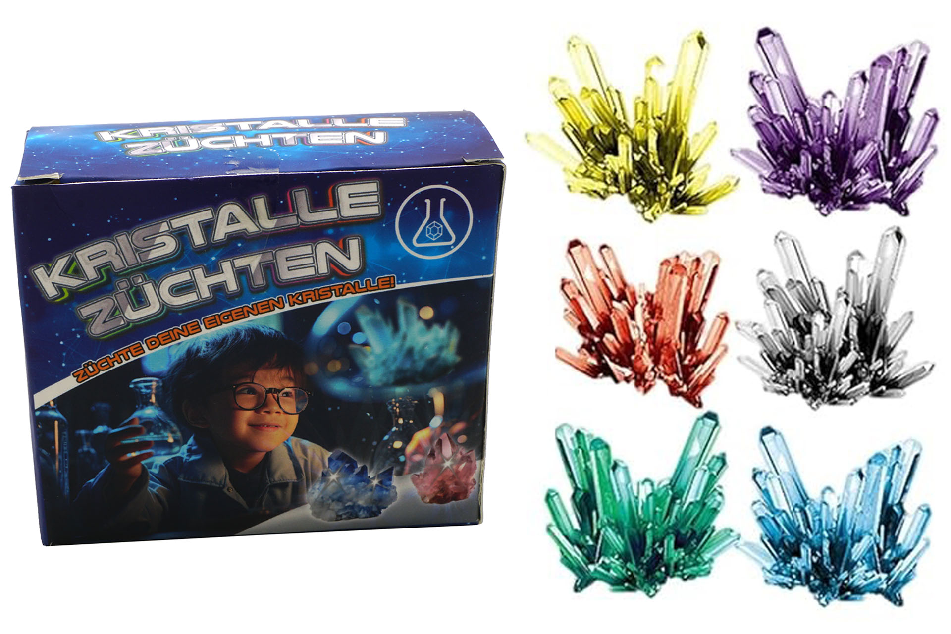 Kristalle Magic DIY, 6 Farben