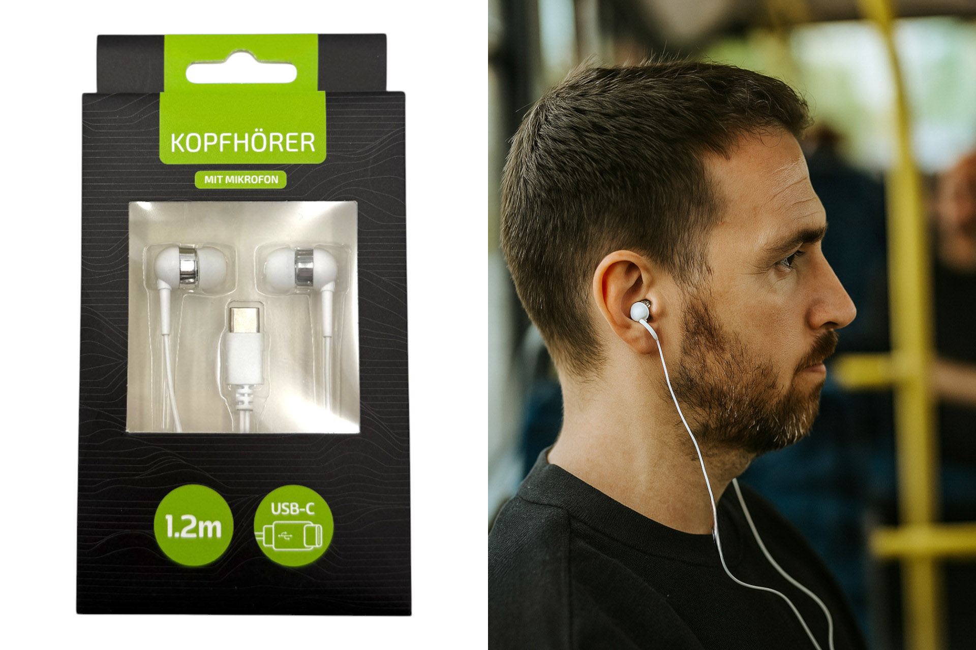 Kopfhörer Kabel, USB-C Anschluss