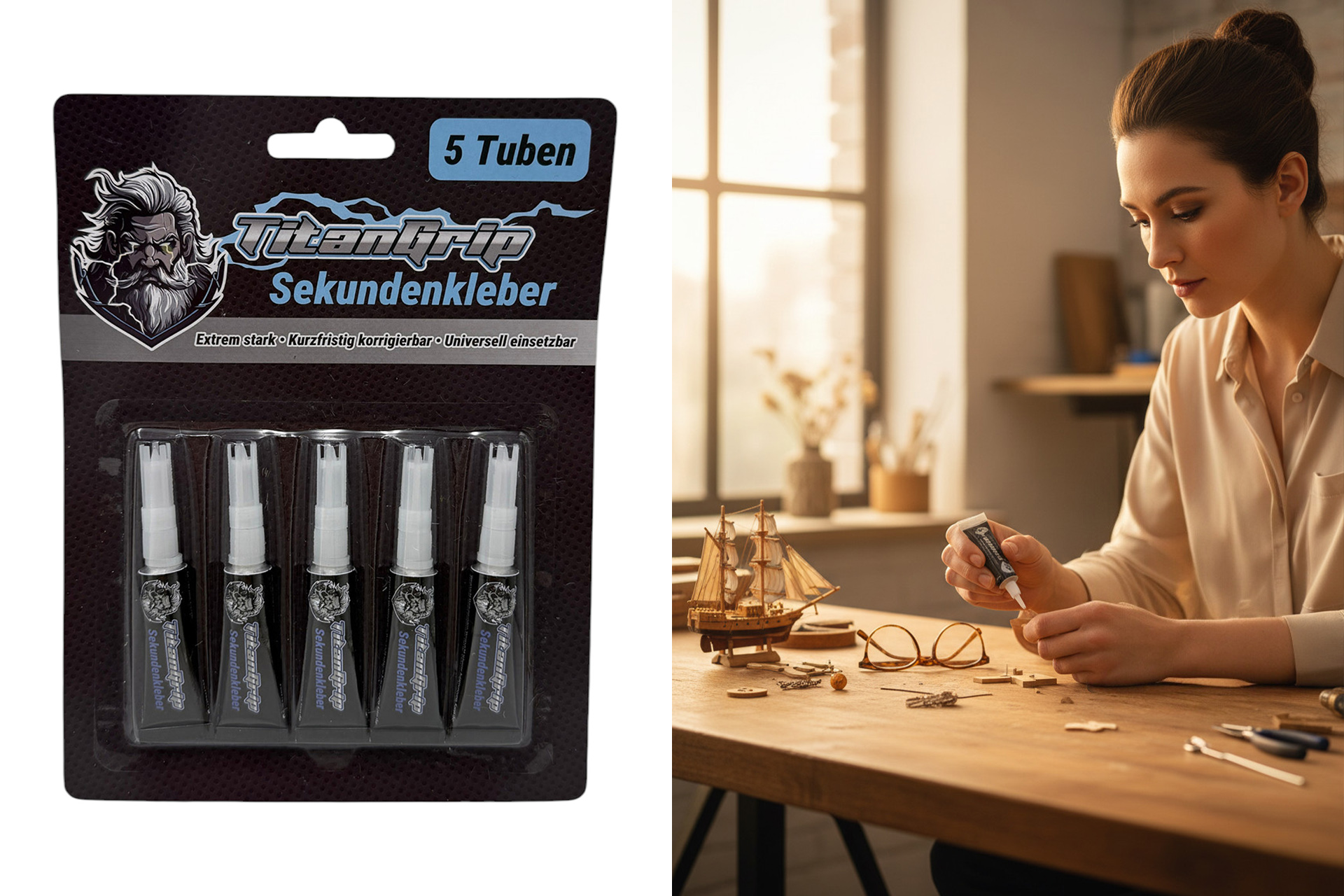 Sekundenkleber 2g, 5er
