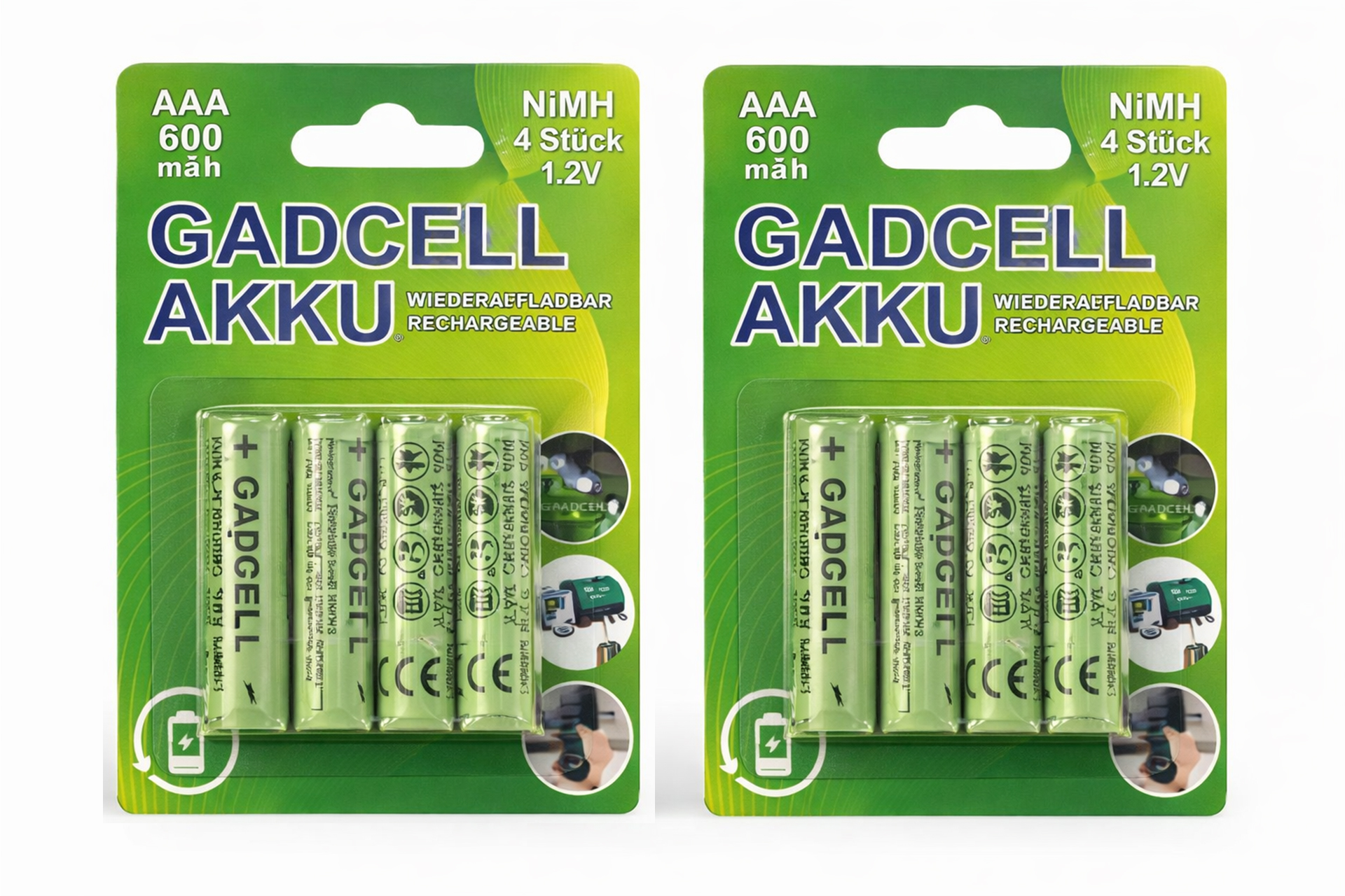 Solar Batterie AA/Rechargeable Ni-MH, 4er