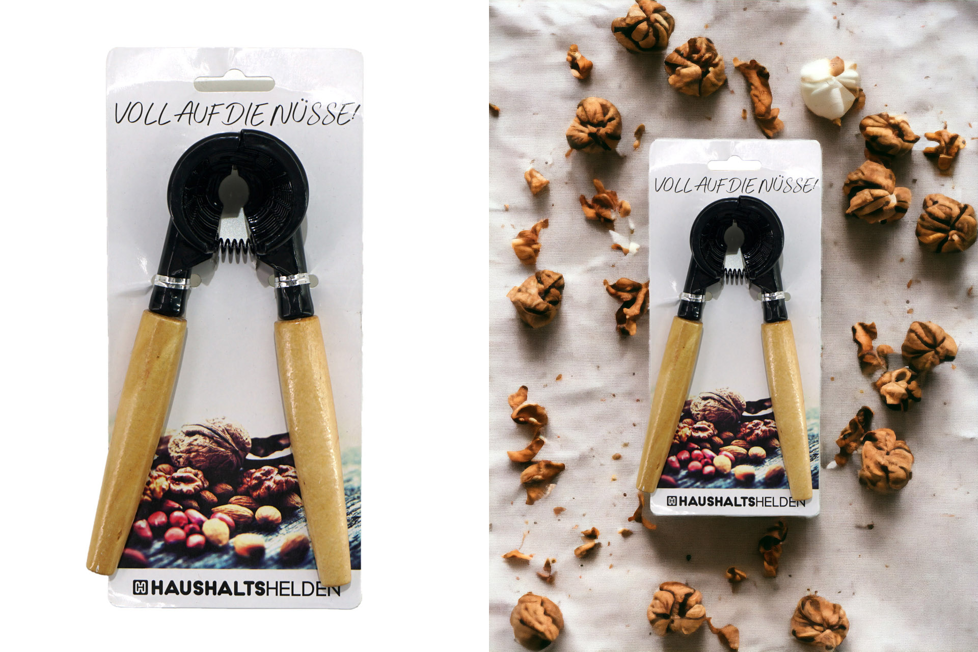 Nussknacker mit Holzgriffen, 18cm